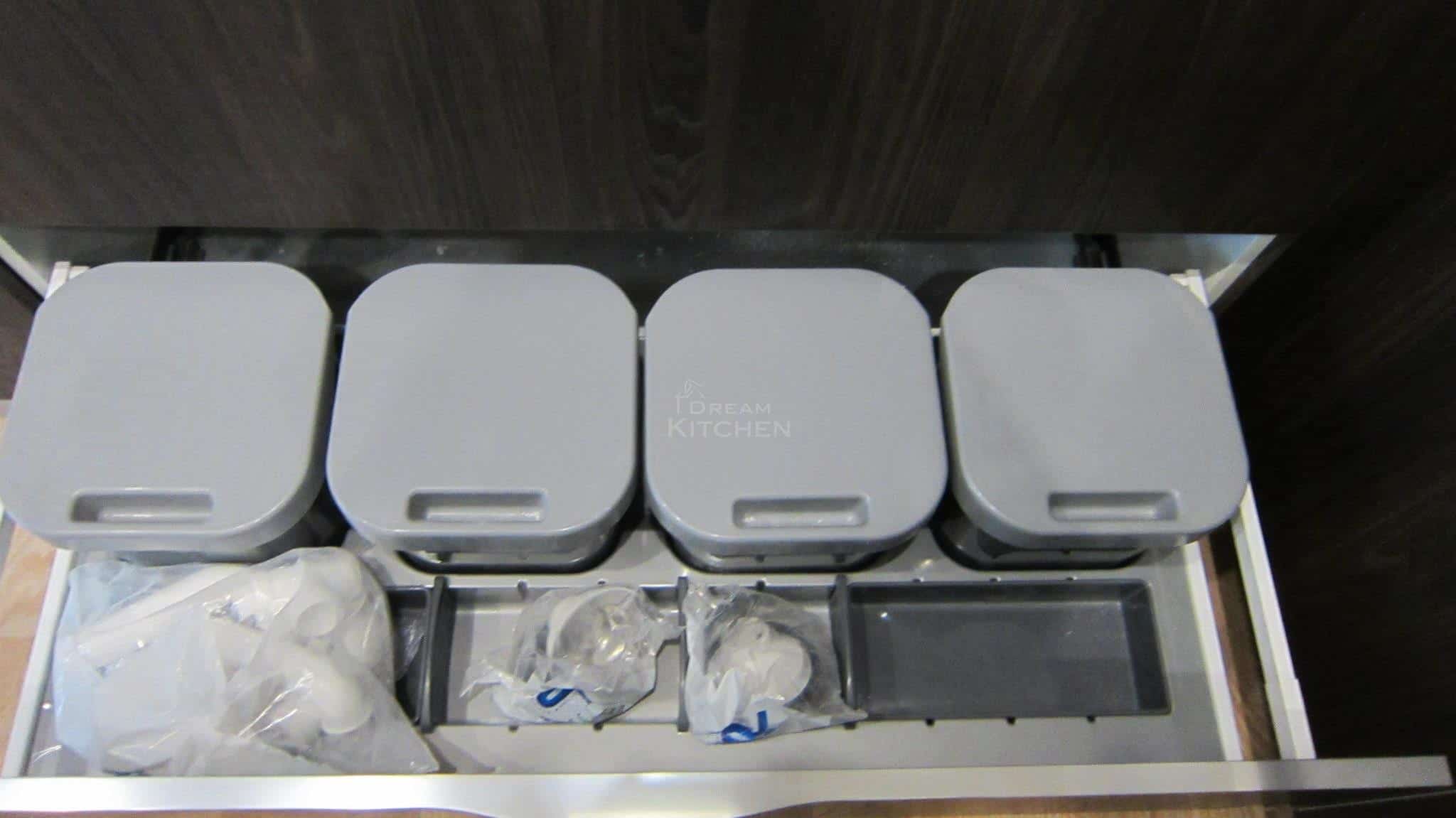 κάδοι σκουπιδιών-ανακύκλωσης για βαγονέτο νεροχύτη