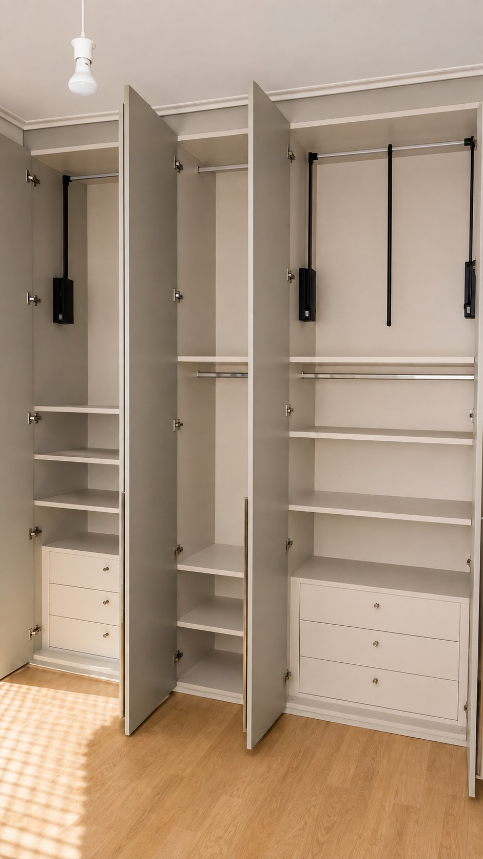 Walk-in interior of a Febal Casa Momenti wardrobe — Ilioupoli