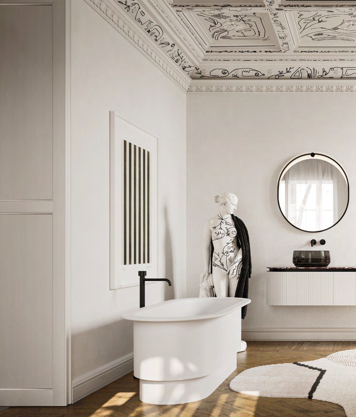 Arbi Almond Ambienti — Almond bathroom view