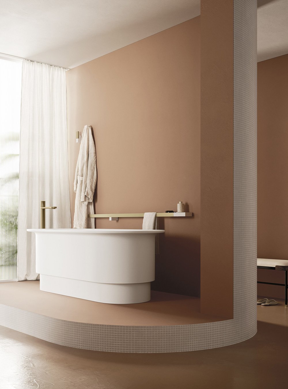Arbi Luxor — Wooden composition with bathtub