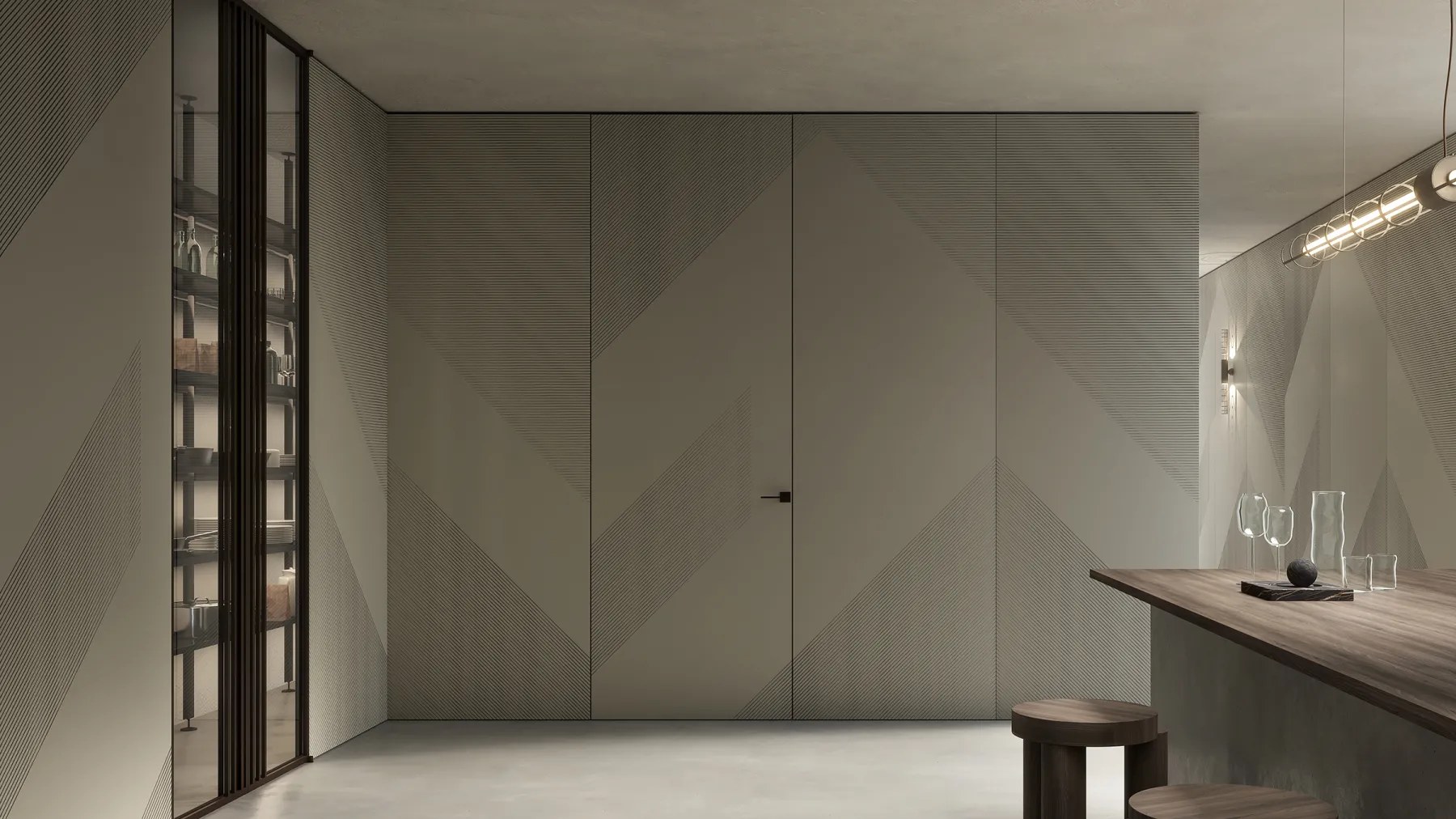 Barausse Carven wall paneling — Carven wall paneling — in a room setting