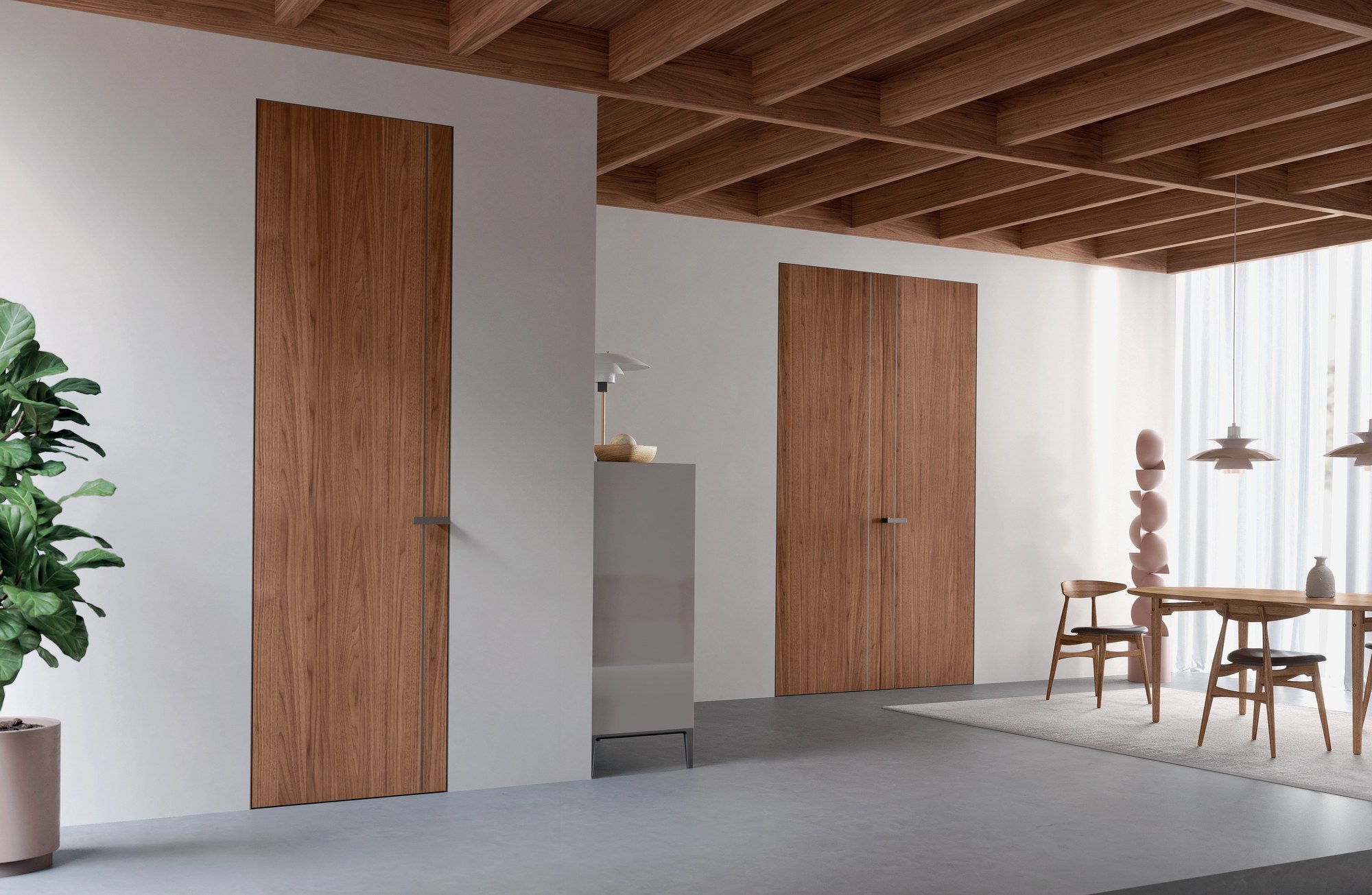 Barausse Flush-to-wall doors — Flush-to-wall doors complete composition
