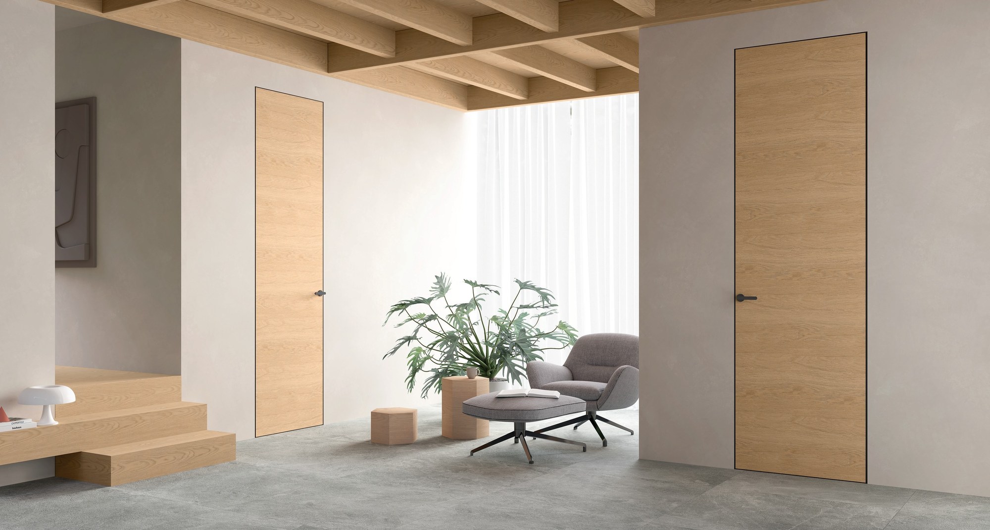 Barausse Flush-to-wall doors — Flush-to-wall doors space view