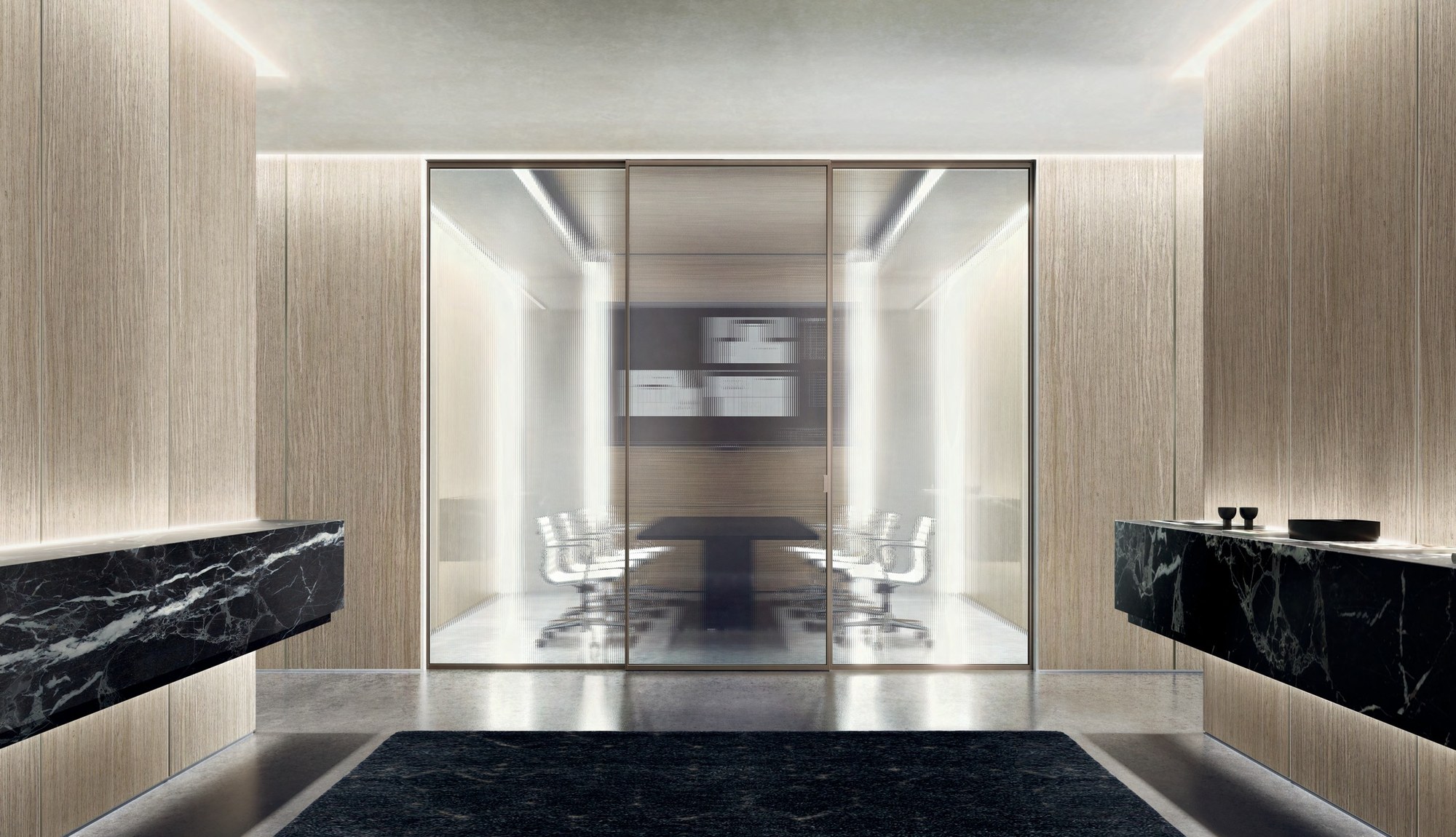 Barausse Glass doors — Glass doors space view