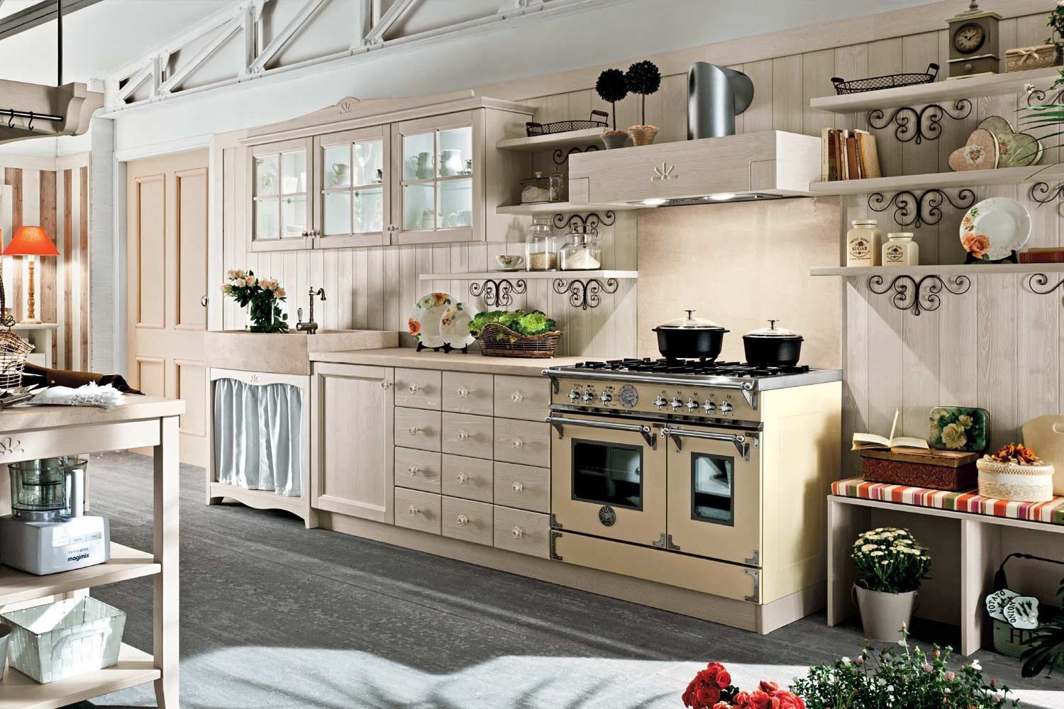 Callesella Arredamenti Cucina Everyday Canapa Talcato — Εστίες & Απορροφητήρας