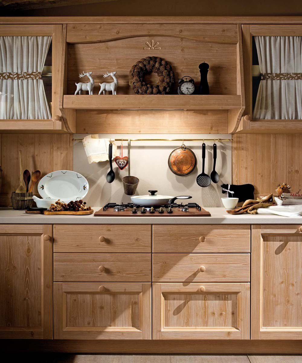 Callesella Arredamenti Cucina Everyday Fieno Talcato — Εστίες & Ράφια