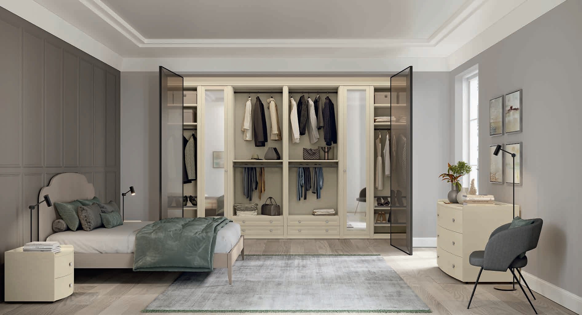 Febal Casa Arcadia Mezzanotte Classico · AM014 — Open Shelves