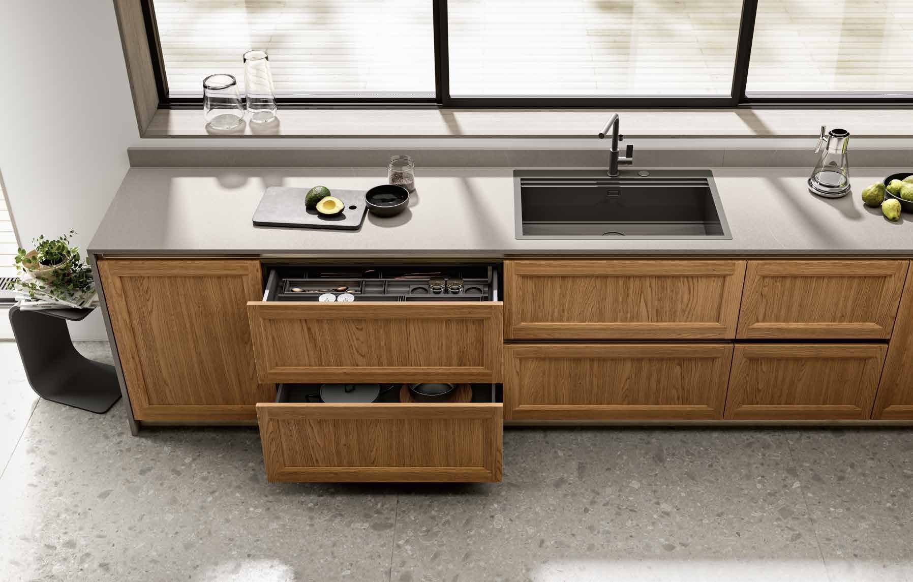 Febal Casa Origina Telaio Legno 03 · Rovere Naturale — Νεροχύτης