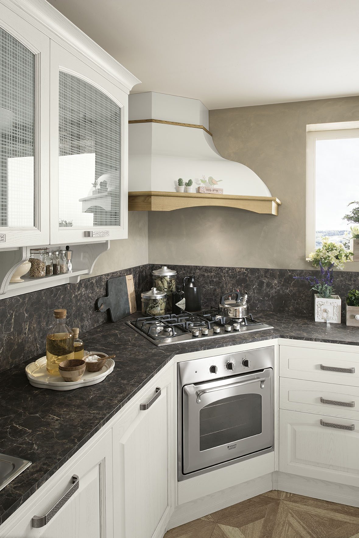 Febal Casa Gala 04 · Bianco & Rovere — Εστίες & Φούρνος