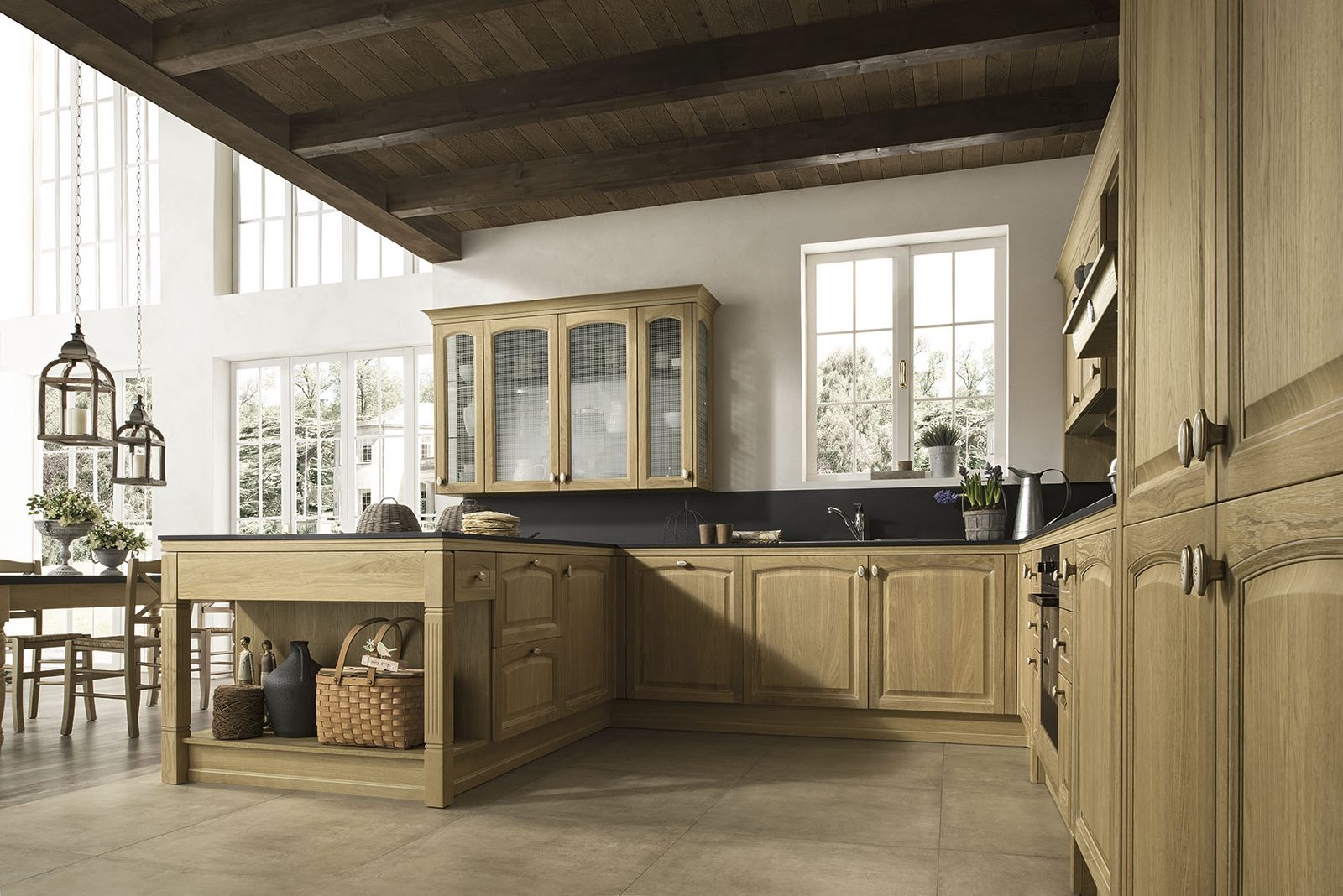 Febal Casa Gala 05 · Rovere Naturale — Νησίδα & Βιτρίνες