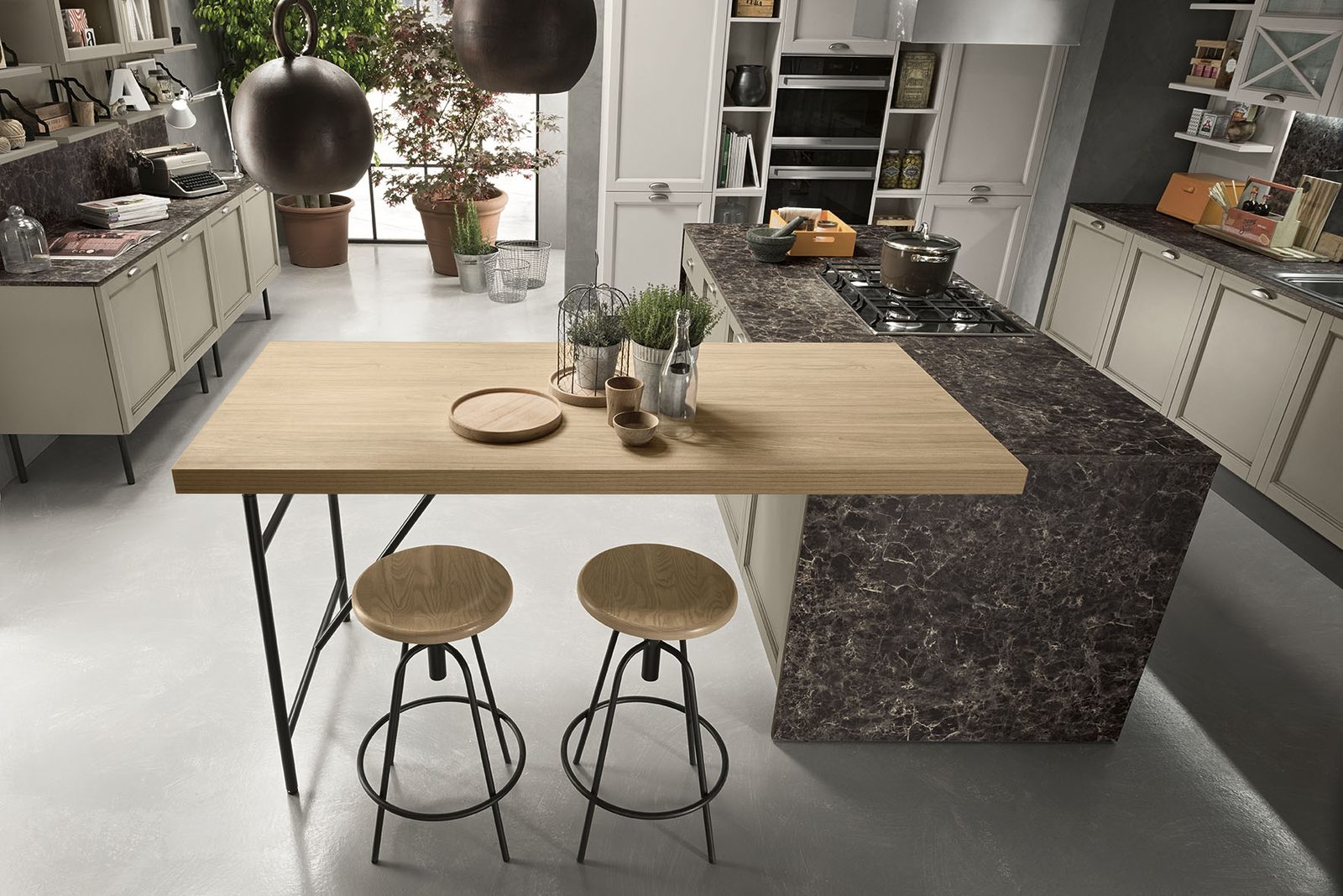 Febal Casa Sinfonia 06 · Tortora Scuro — Breakfast Counter