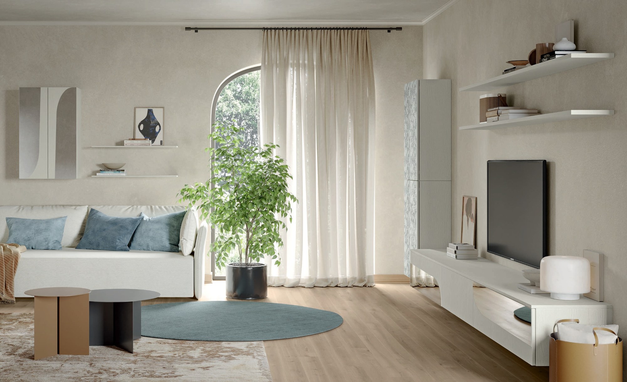 Febal Casa Eclettica Giorno · EG004 — έπιπλα καθιστικού, άποψη 3
