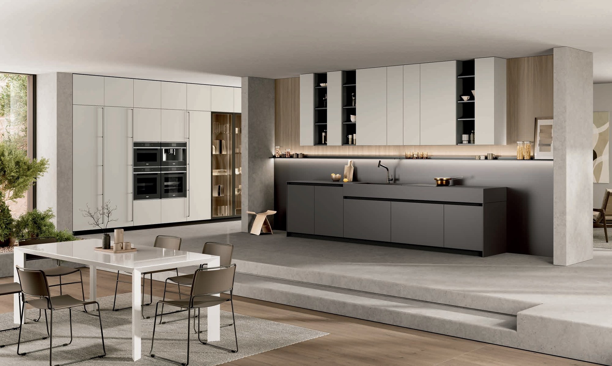 Febal Casa Modula 02 · Grigio Vulcano — Γενική άποψη