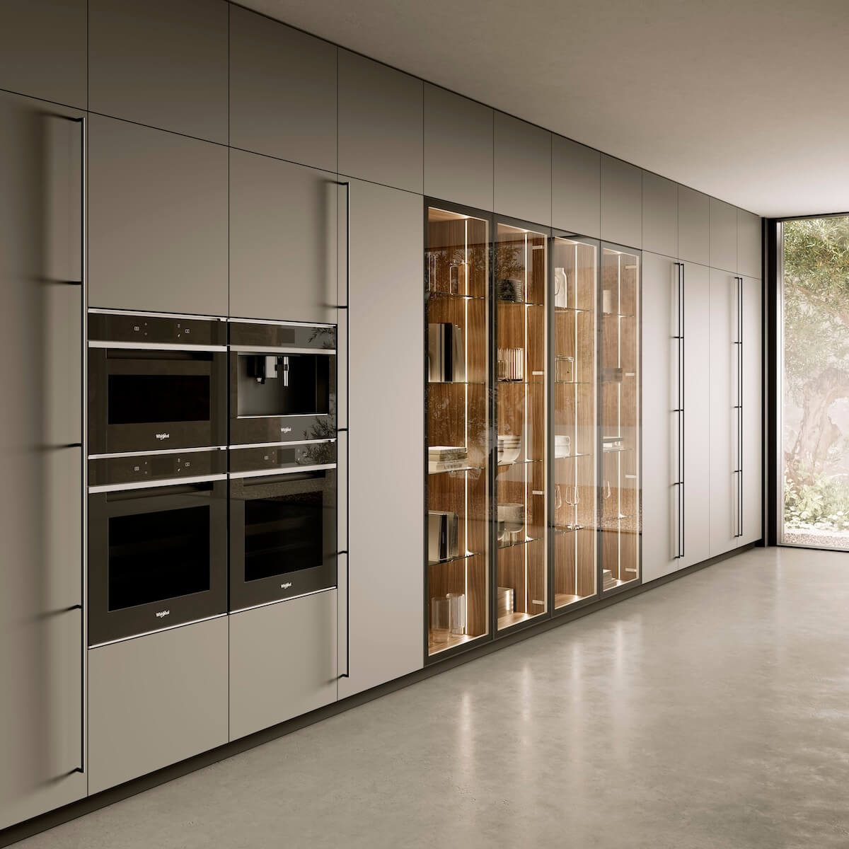 Febal Casa Modula 02 · Grigio Vulcano — Στήλες & Βιβλιοθήκη