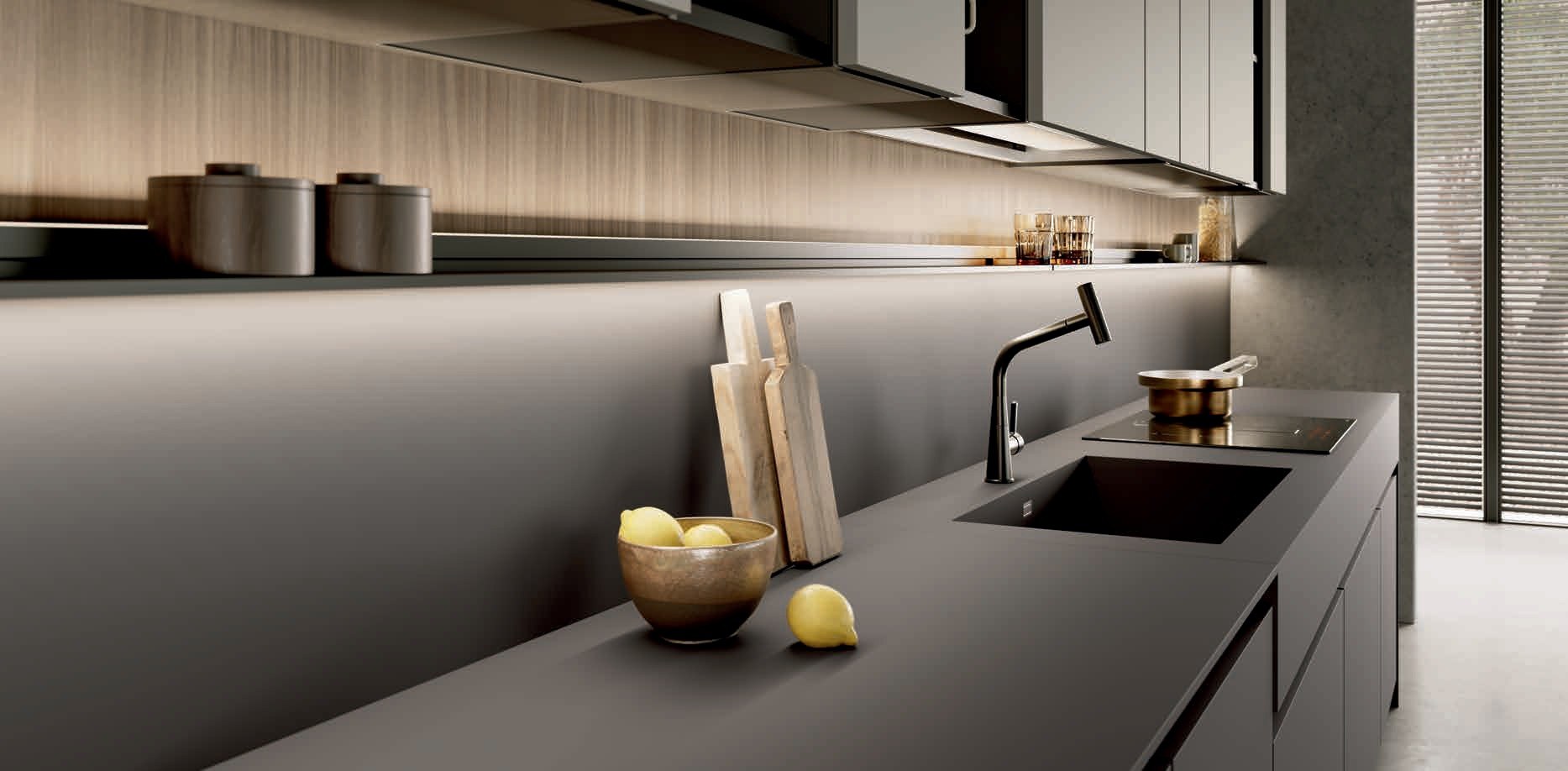 Febal Casa Modula 02 · Grigio Vulcano — Ζώνη Νερού