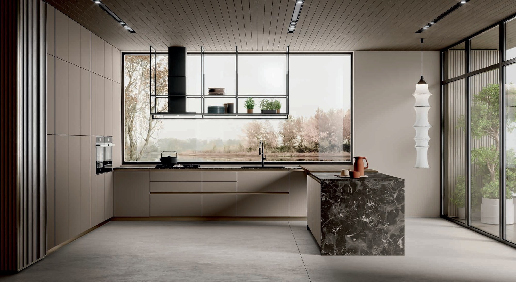 Febal Casa Modula 03 · Beige & Senape — Νησίδα