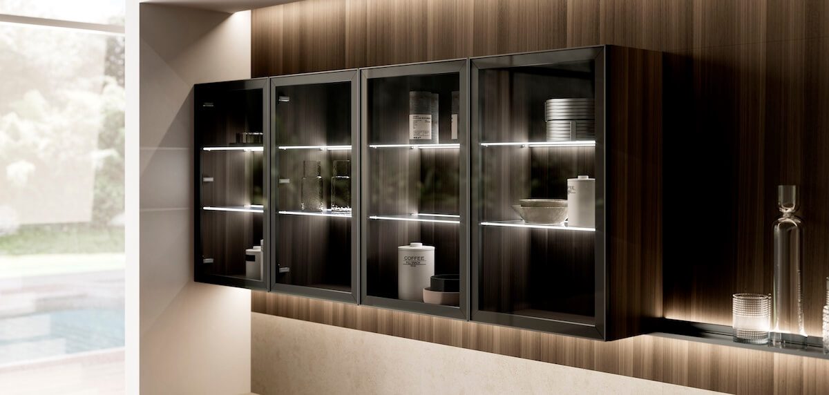 Febal Casa Modula 05 · Rovere Asiatico & Mastice — Βιτρίνες
