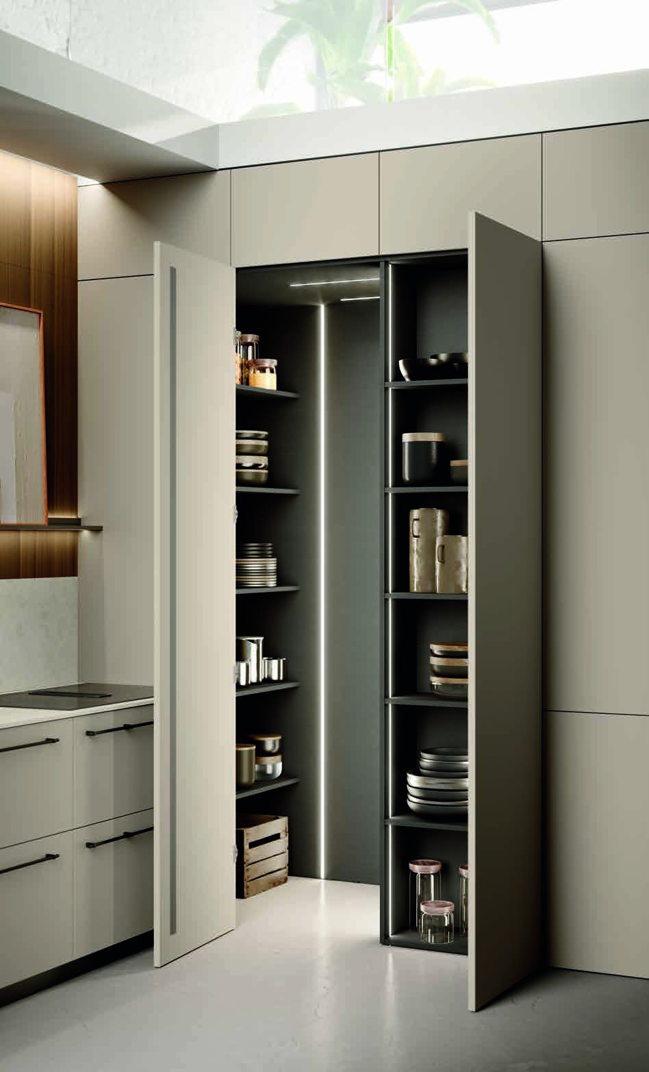 Febal Casa Modula 07 · Grigio Etna — Στήλες & αποθήκευση