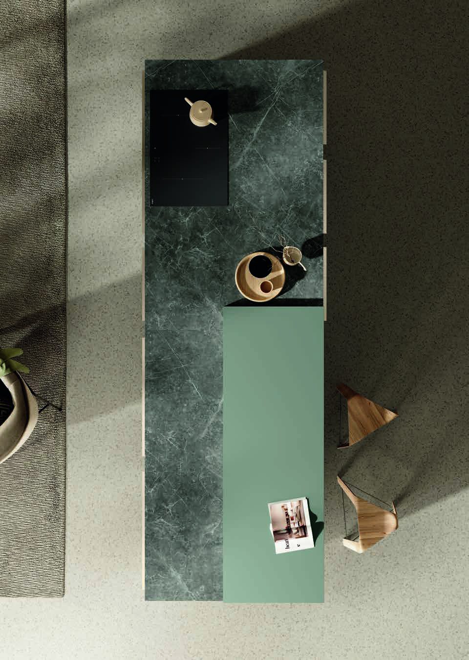 Febal Casa Modula 08 · Grigio Citta & Noce — Υλικά & Φινιρίσματα