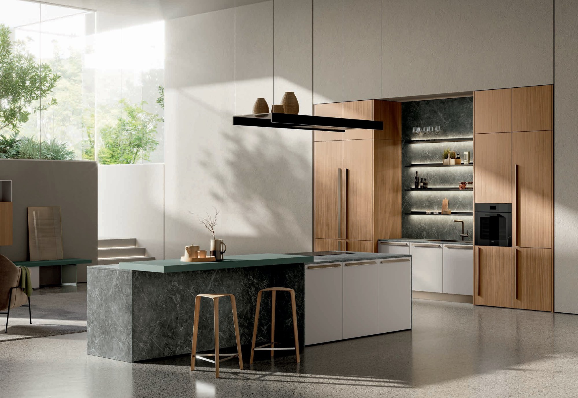 Febal Casa Modula 08 · Grigio Citta & Noce — Γενική άποψη