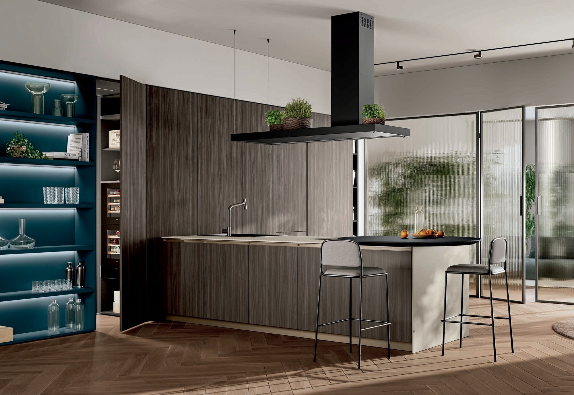 Febal Casa Modula 11 · Rovere Asiatico & Blu Notte — Γενική άποψη