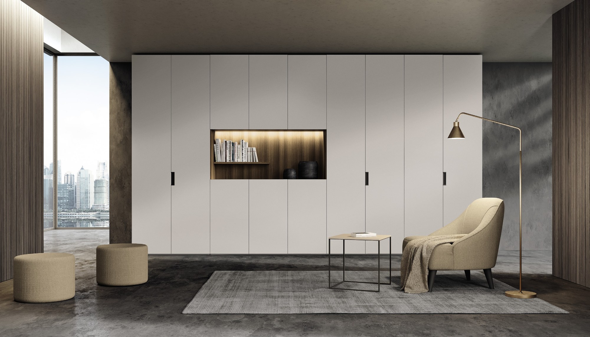 Febal Casa Momenti Wardrobes · Hinged (Battente) — wardrobe, view 4