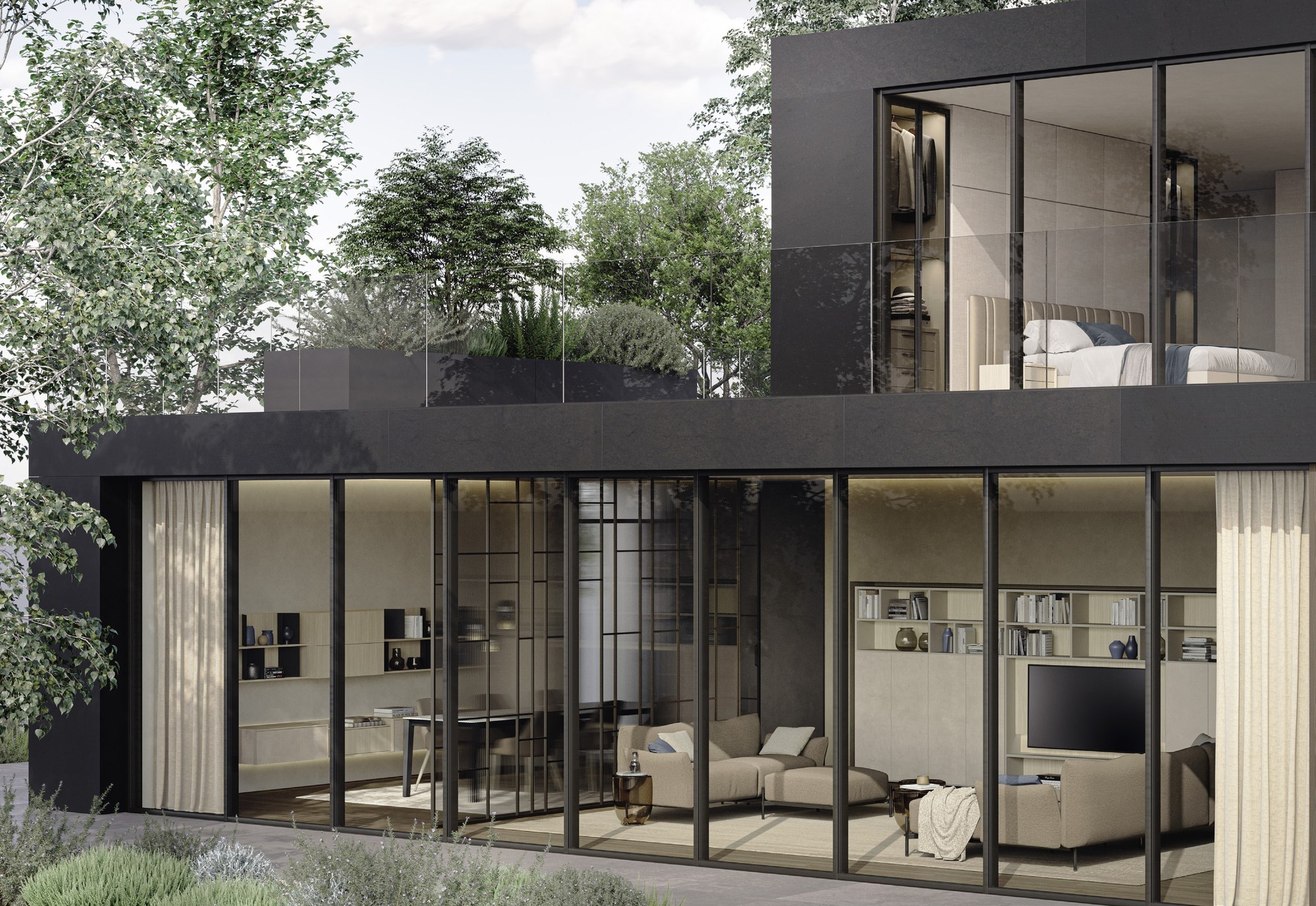 Febal Casa Momenti Living · La Villa — έπιπλα καθιστικού, άποψη 3