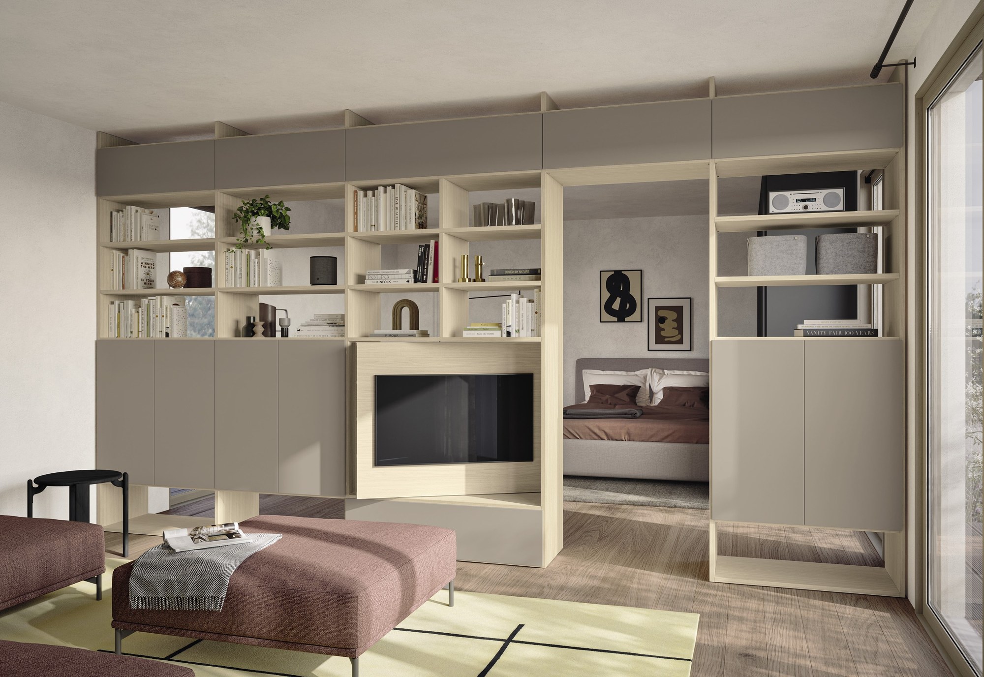 Febal Casa Momenti Living · Loft Essenziale — έπιπλα καθιστικού, άποψη 2