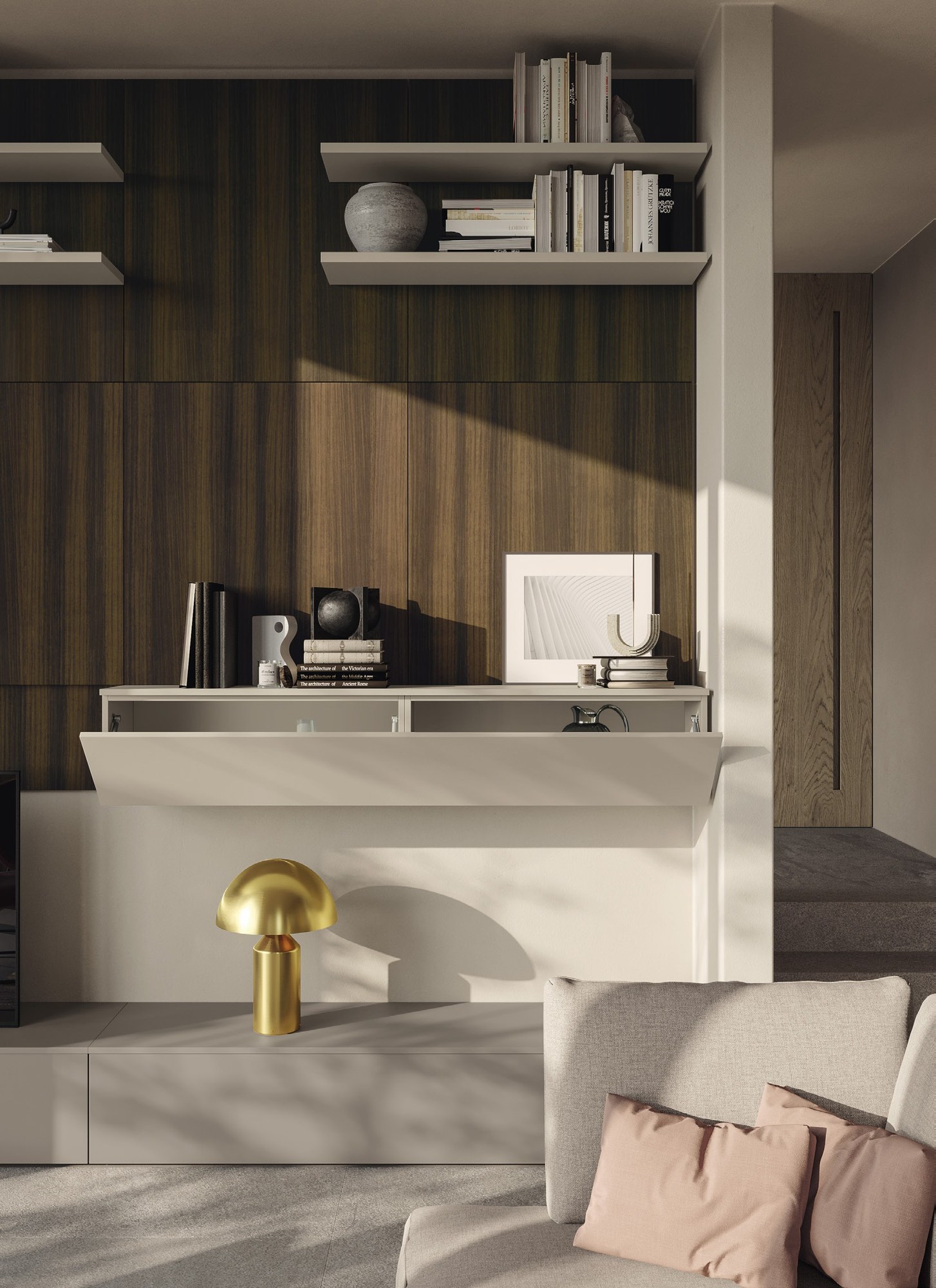 Febal Casa Momenti Living · Residenza Materica — έπιπλα καθιστικού, άποψη 3