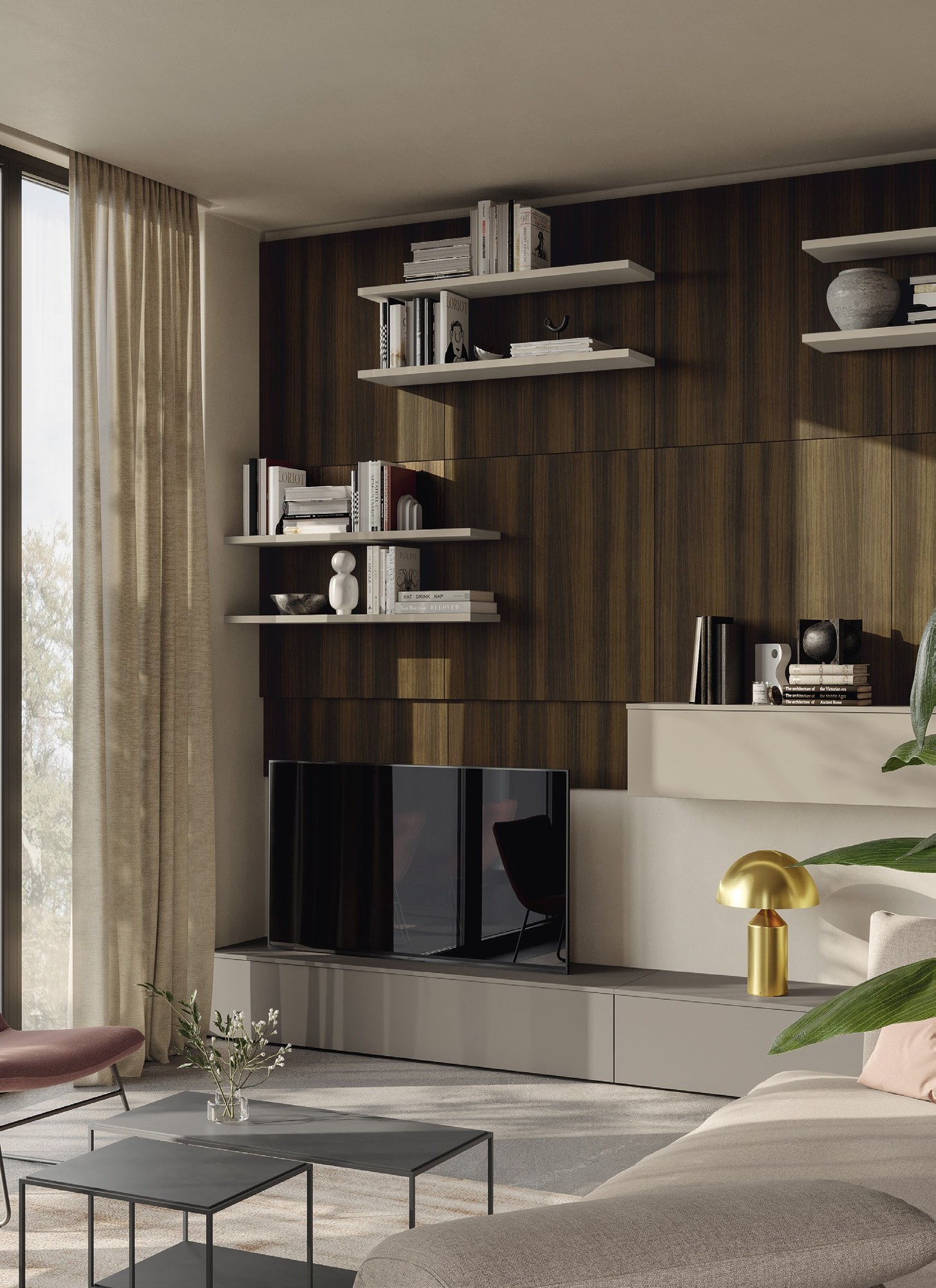 Febal Casa Momenti Living · Residenza Materica — έπιπλα καθιστικού, άποψη 5
