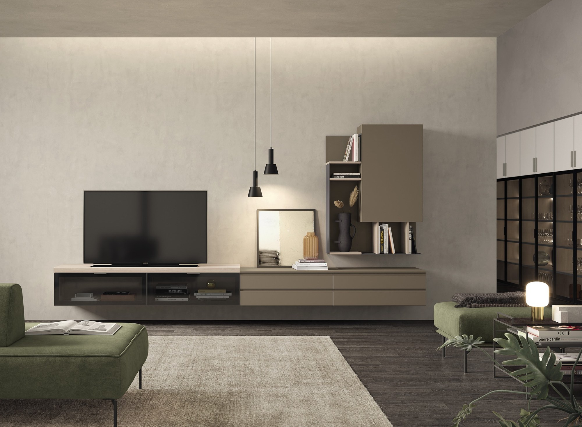 Febal Casa Momenti Living · Residenza Materica — έπιπλα καθιστικού, άποψη 8