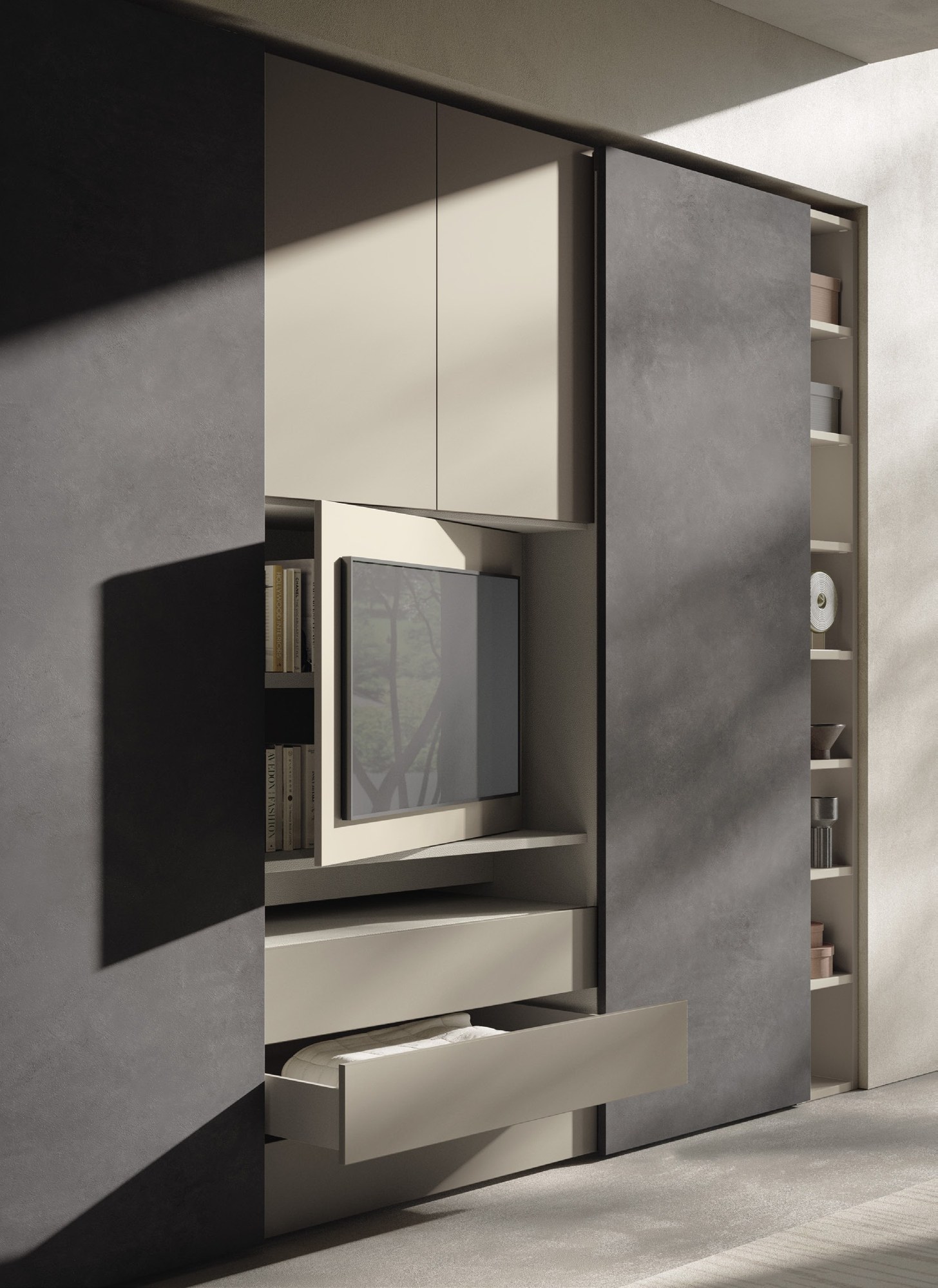 Febal Casa Momenti Wardrobes · Sliding (Scorrevole) — Drawers & mechanisms