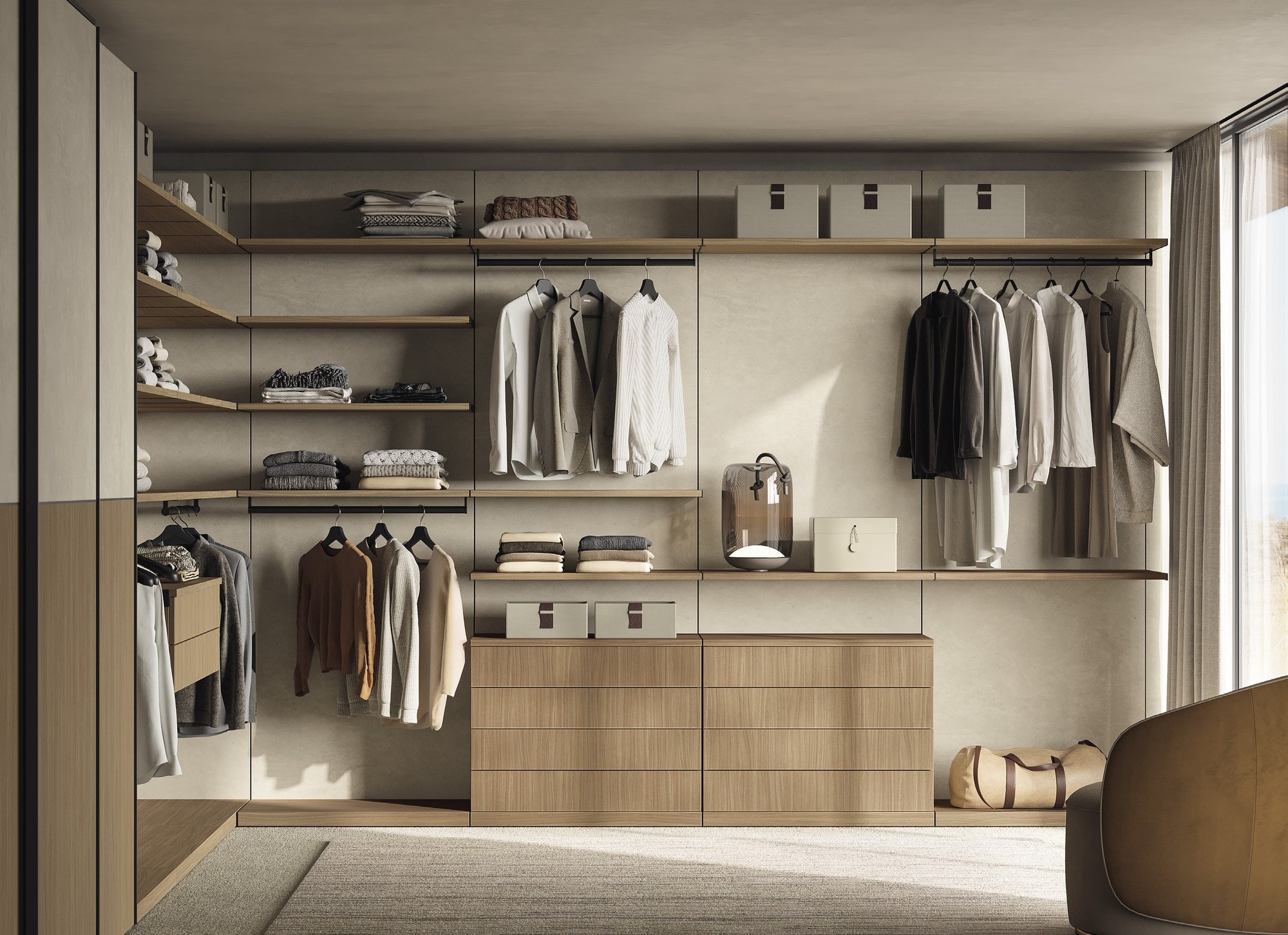 Febal Casa Momenti Walk-in · W102 — walk-in ντουλάπα, άποψη 1