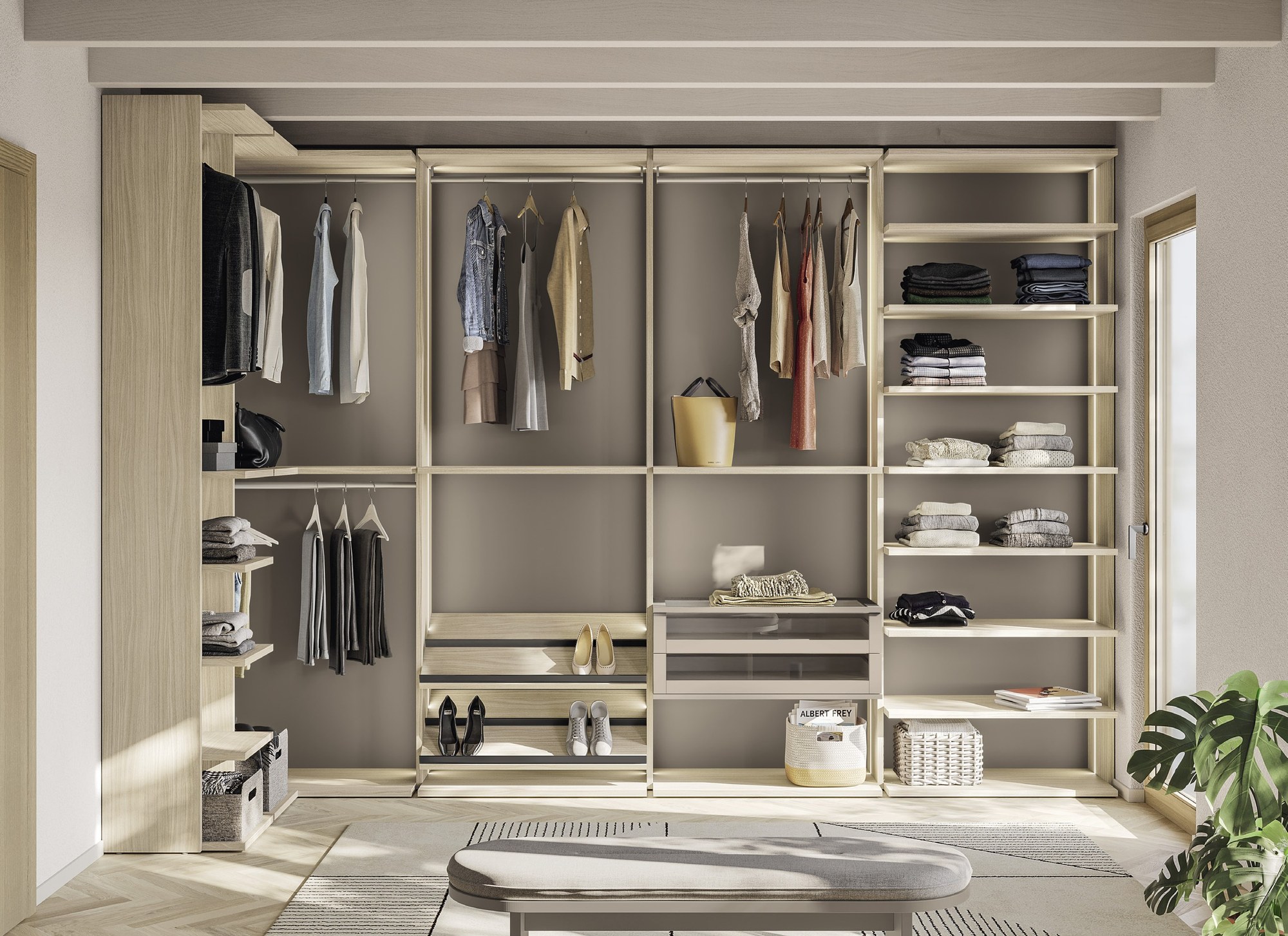 Febal Casa Momenti Walk-in · W105 — walk-in ντουλάπα, άποψη 1