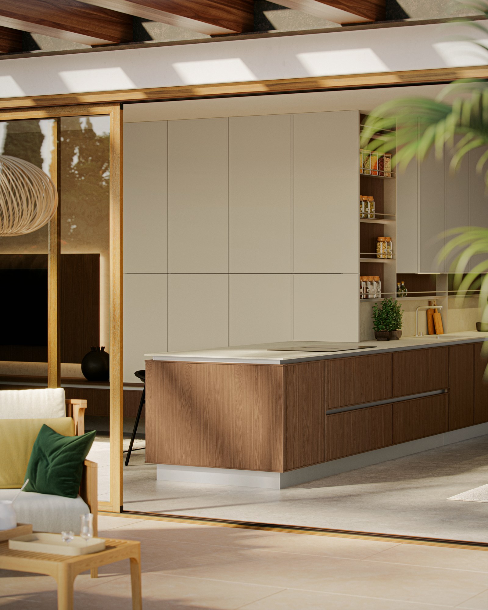 Gentili Cucine Natural Attitude — Νησίδα Καρυδιάς