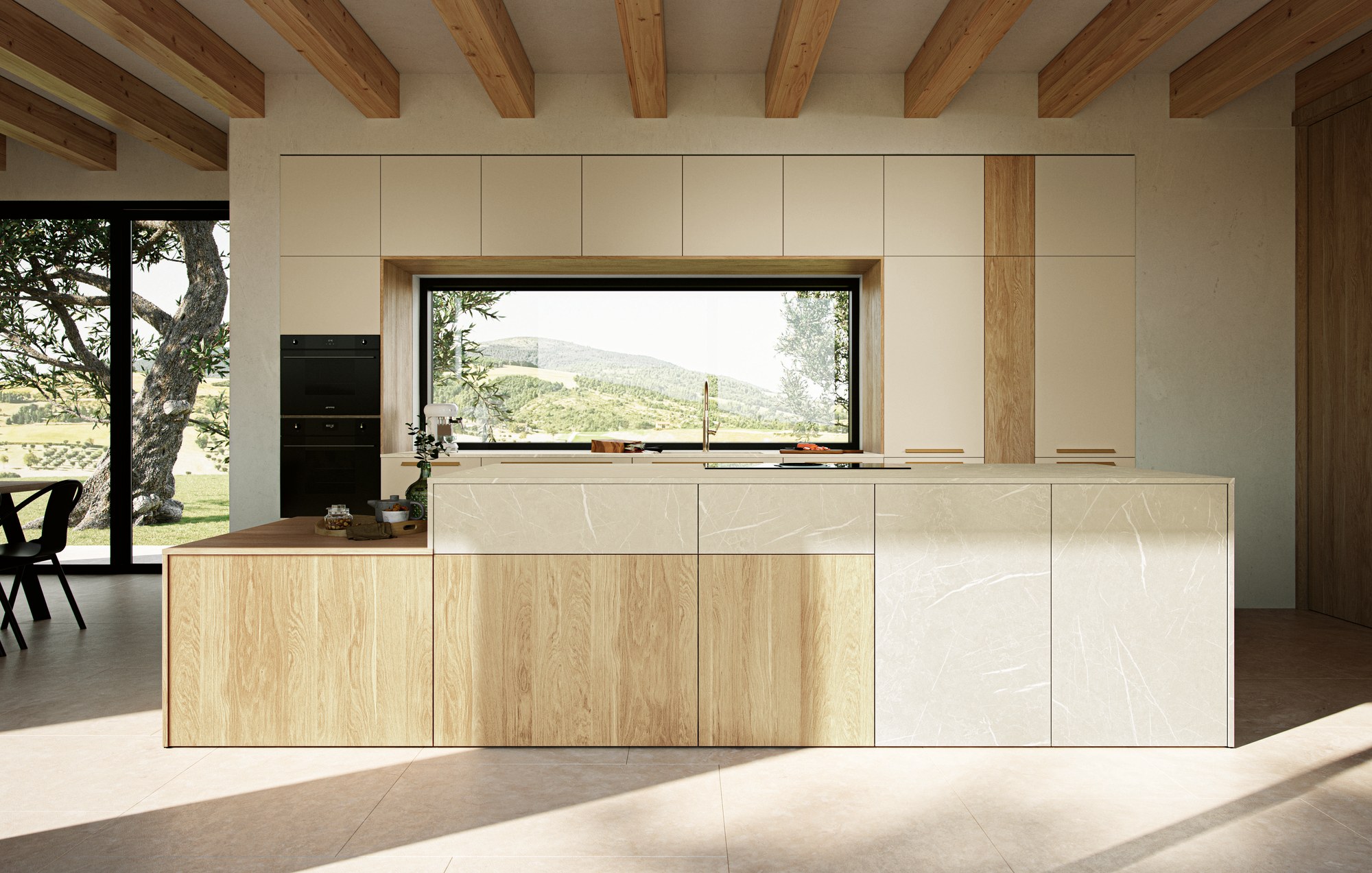 Gentili Cucine Family Place — Νησίδα & Παράθυρο
