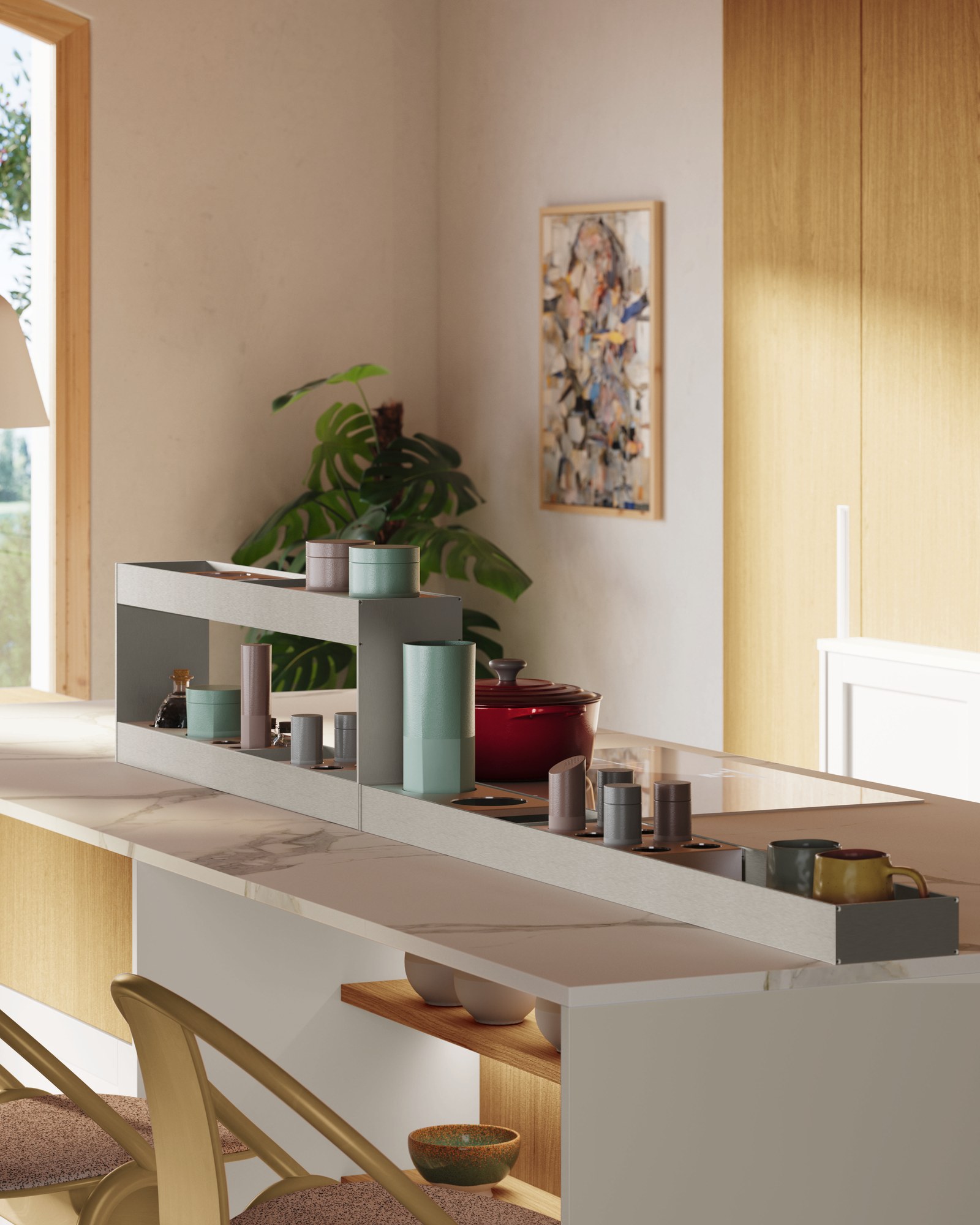 Gentili Cucine Countryside Elegance — Διαχωριστική Ραφιέρα