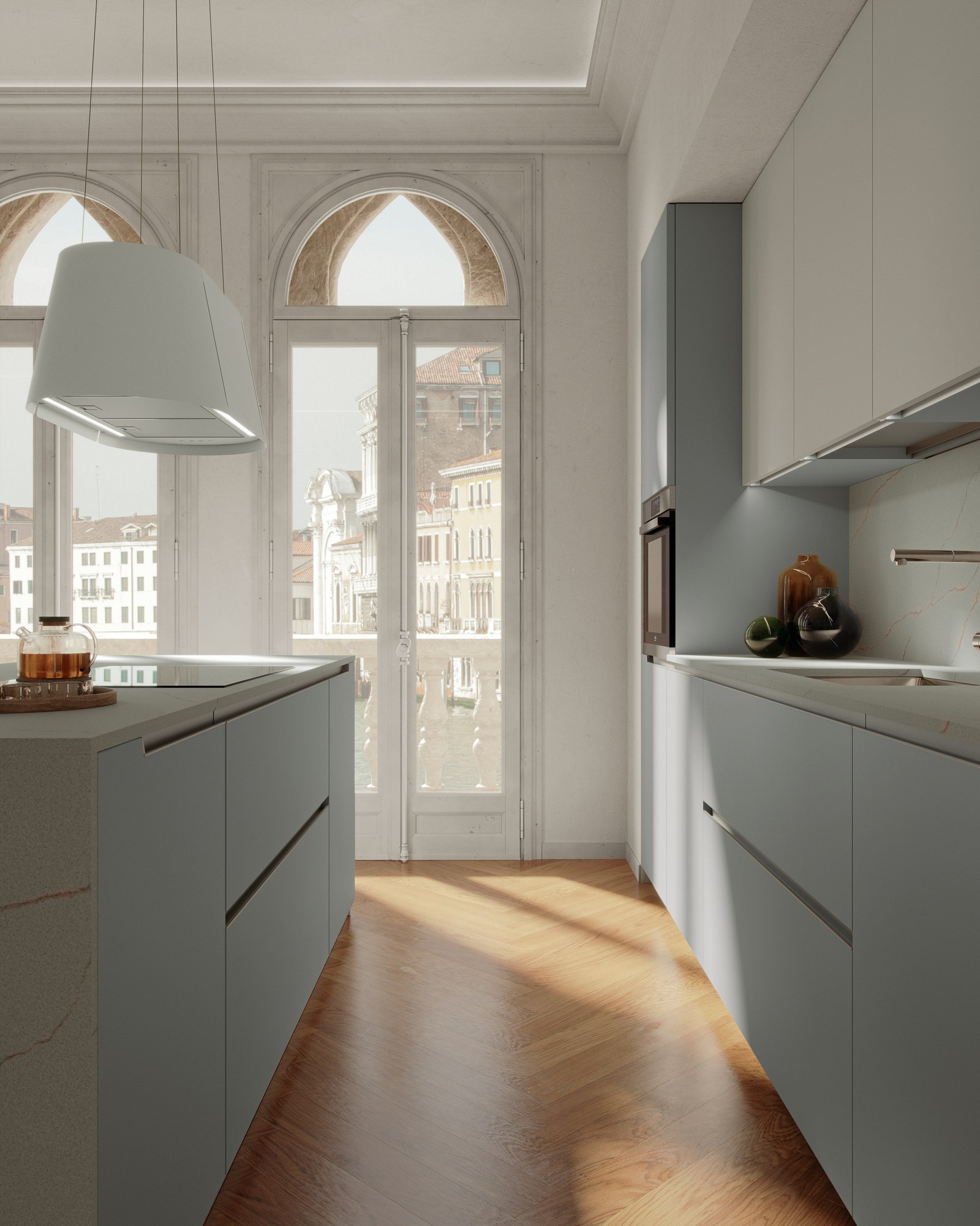 Gentili Cucine Essential Cozy — Νησίδα & Παράθυρα