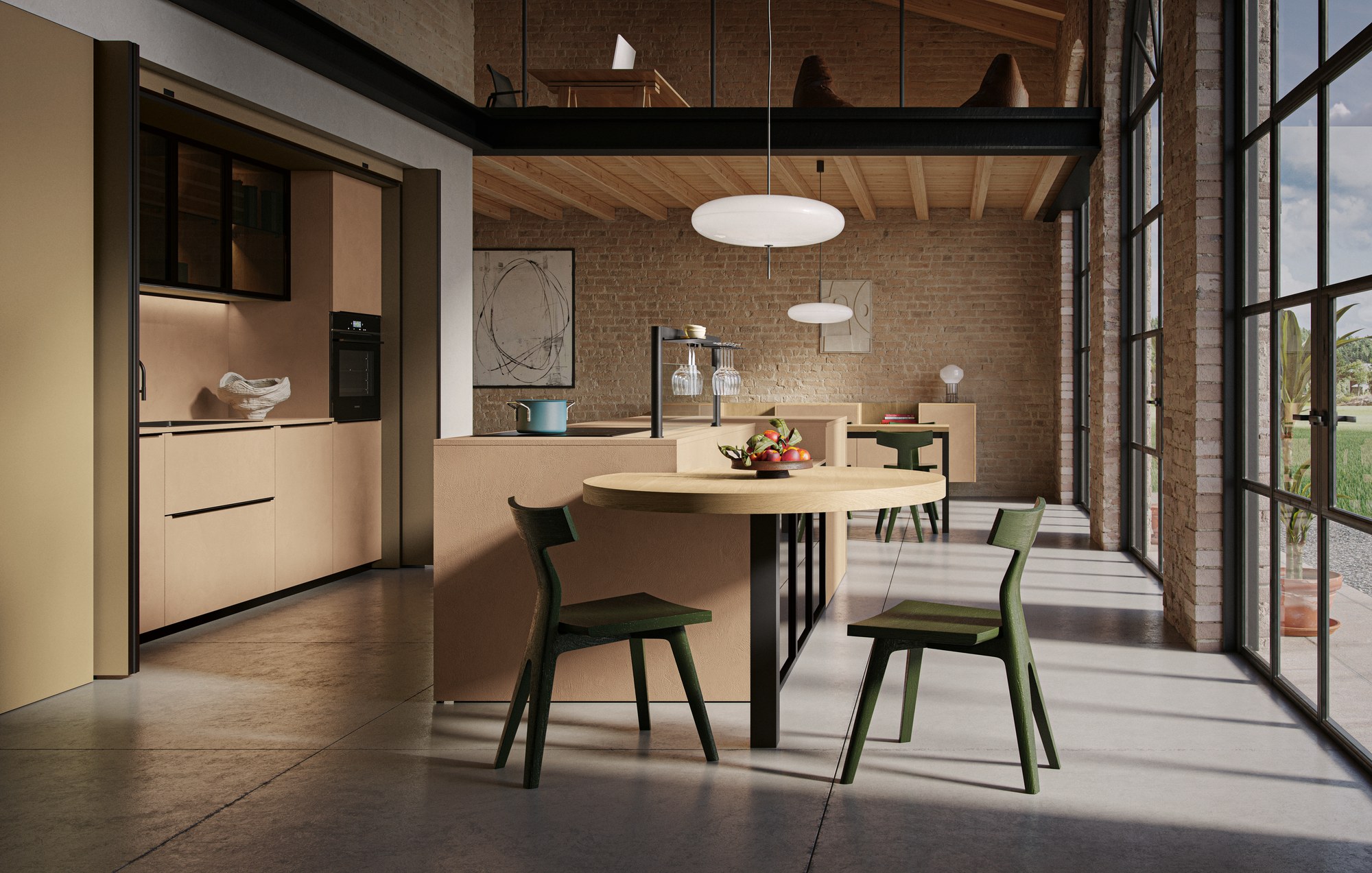 Gentili Cucine Industrial Style — Κουζίνα & Τραπεζαρία