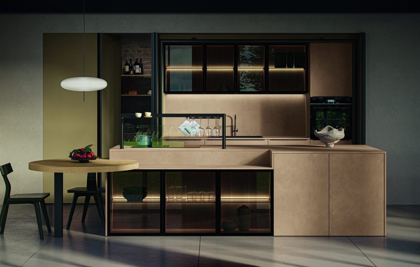 Deep earthy shades in the kitchen — Gentili Cucine