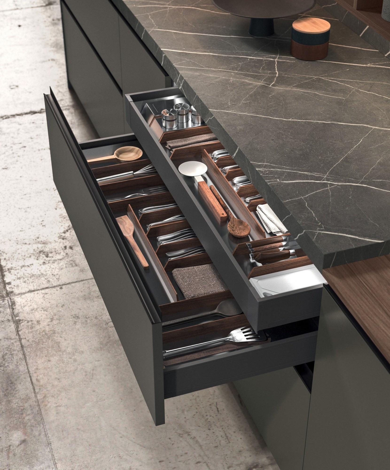Gentili Cucine T_01 — Συρτάρι & Εξοπλισμός