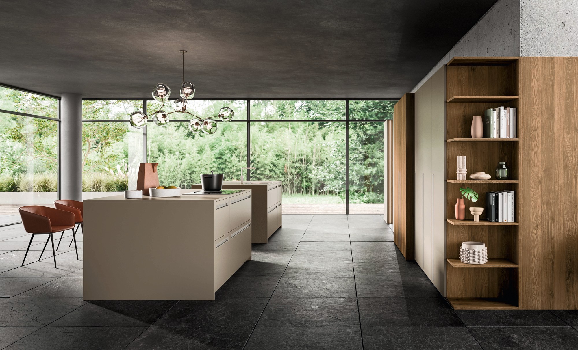 Gentili Cucine T_01 2023 — Νησίδα & Στήλες