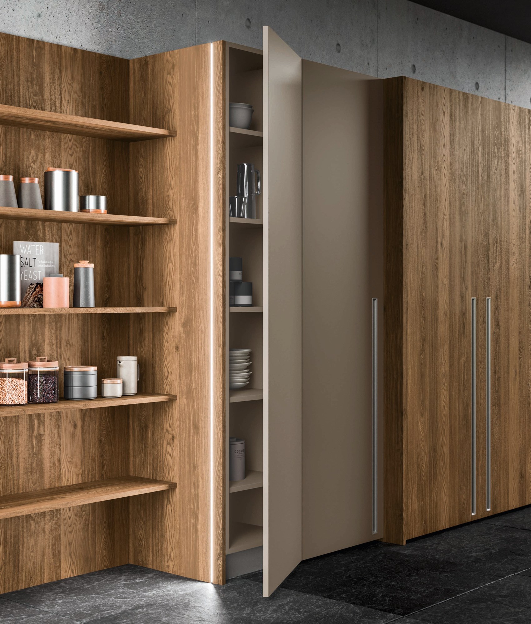 Gentili Cucine T_01 2023 — Στήλες & Ραφιέρα