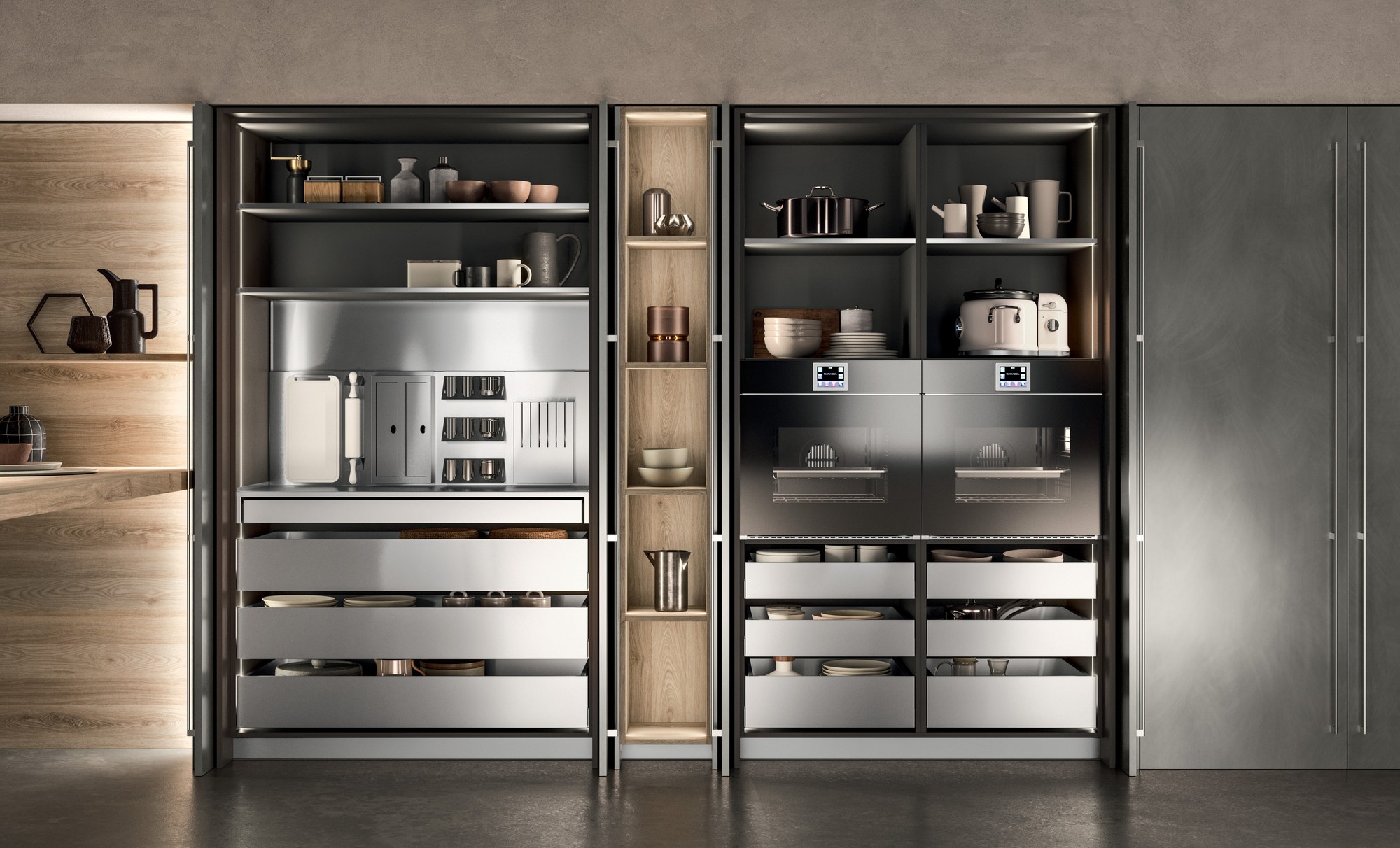Gentili Cucine T_03 — Στήλες με Εξοπλισμό
