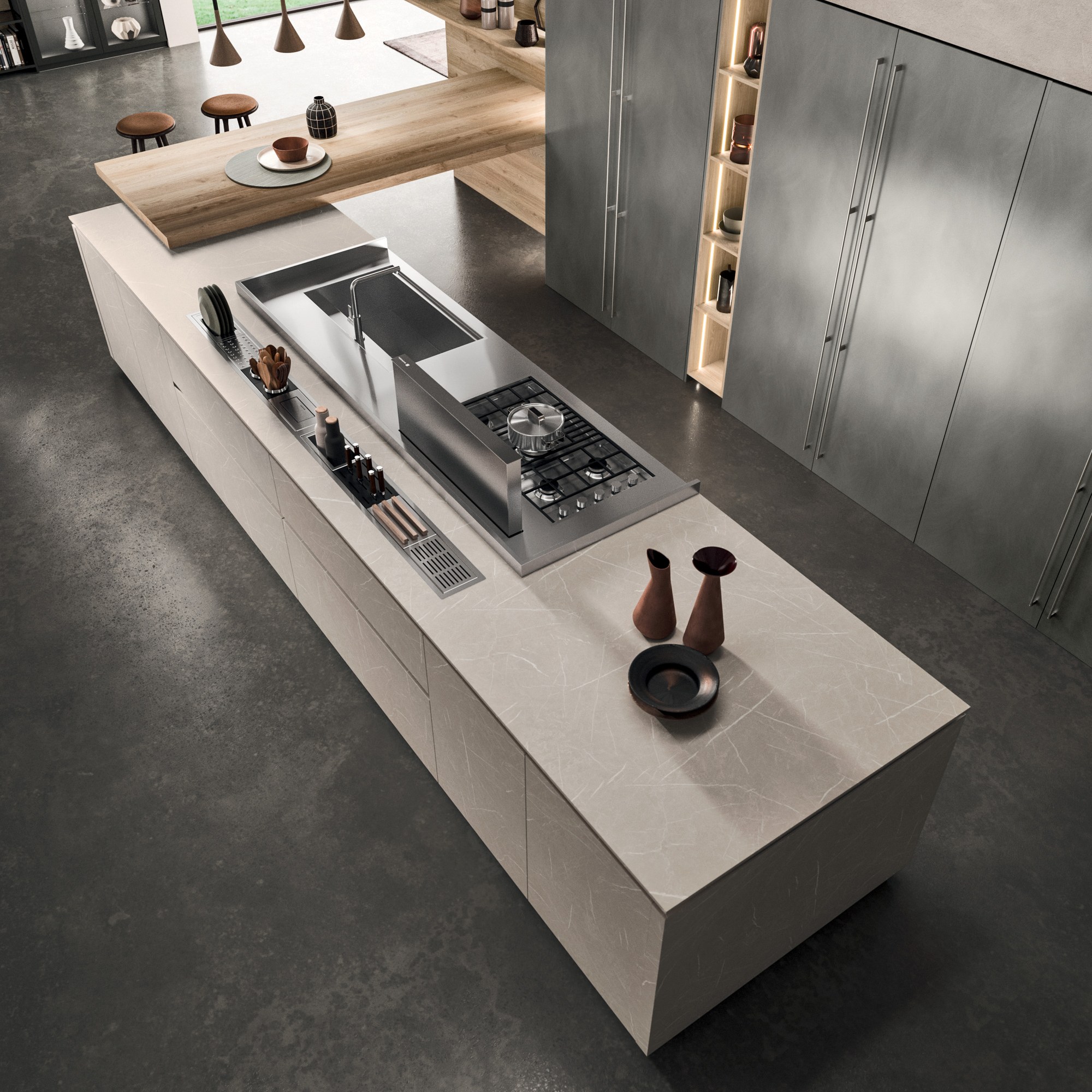 Gentili Cucine T_03 — Κάτοψη Νησίδας