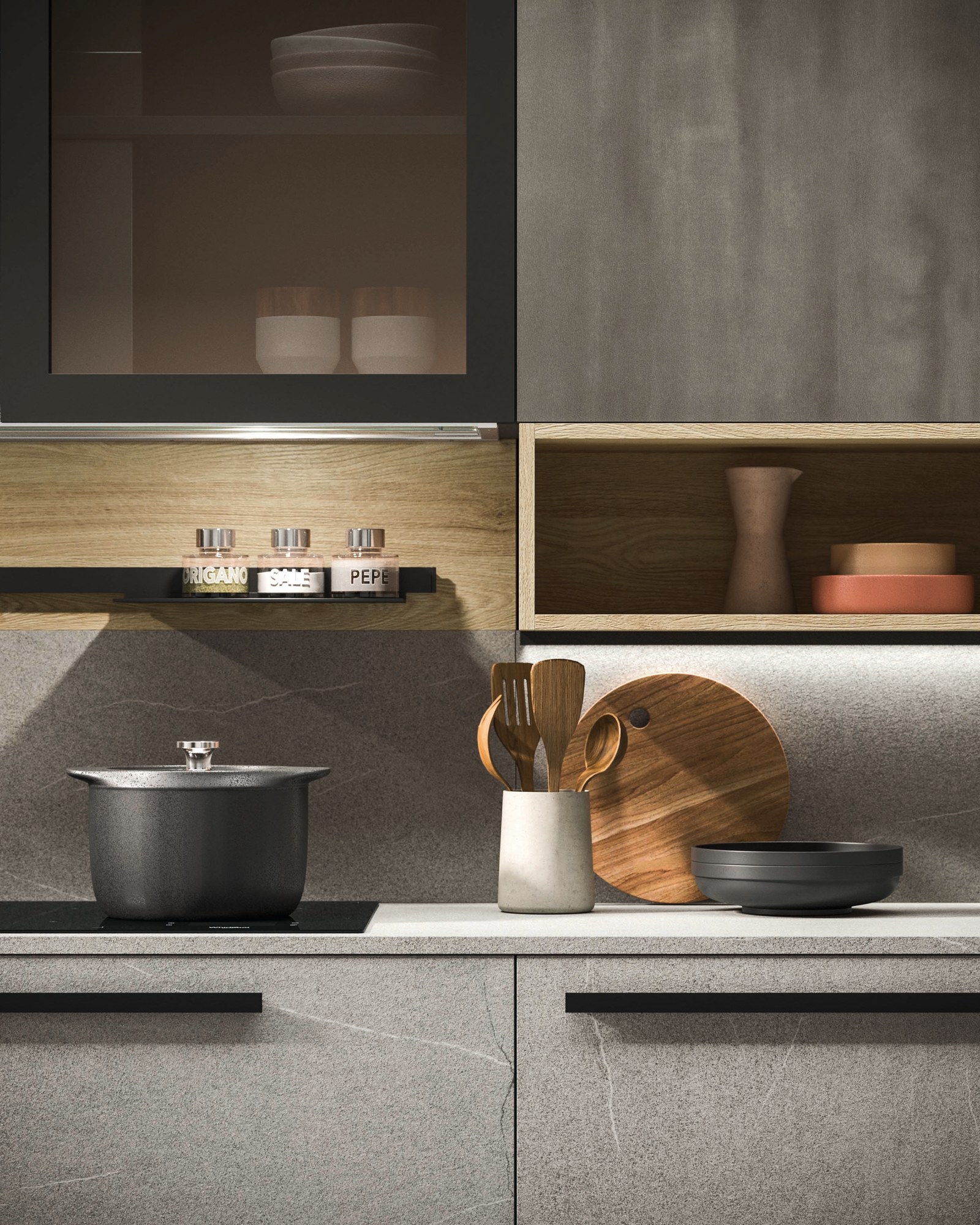 Gentili Cucine T_03 2023 — Πάγκος & Εστίες