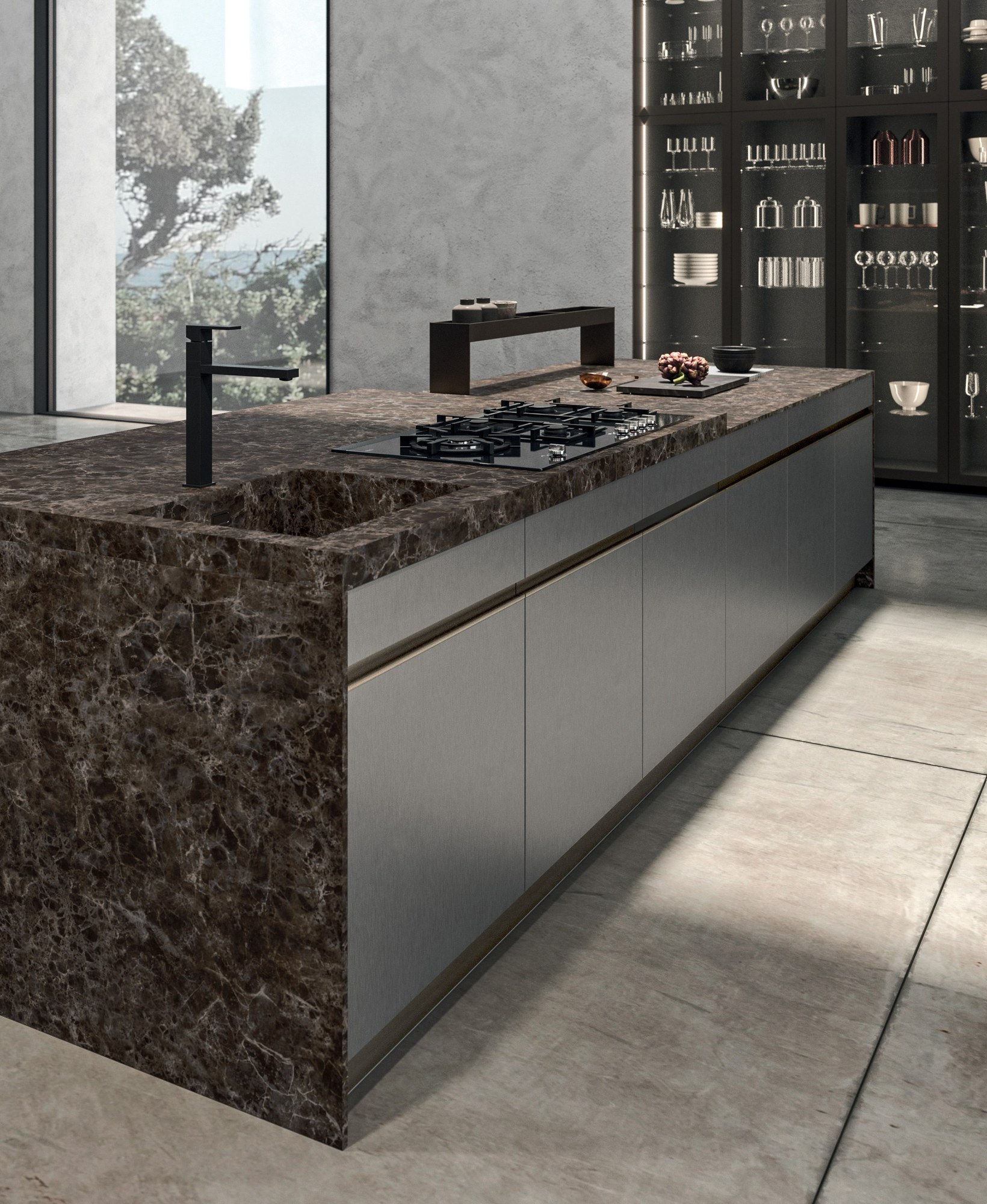 Gentili Cucine T_05 — Νησίδα & Εστίες