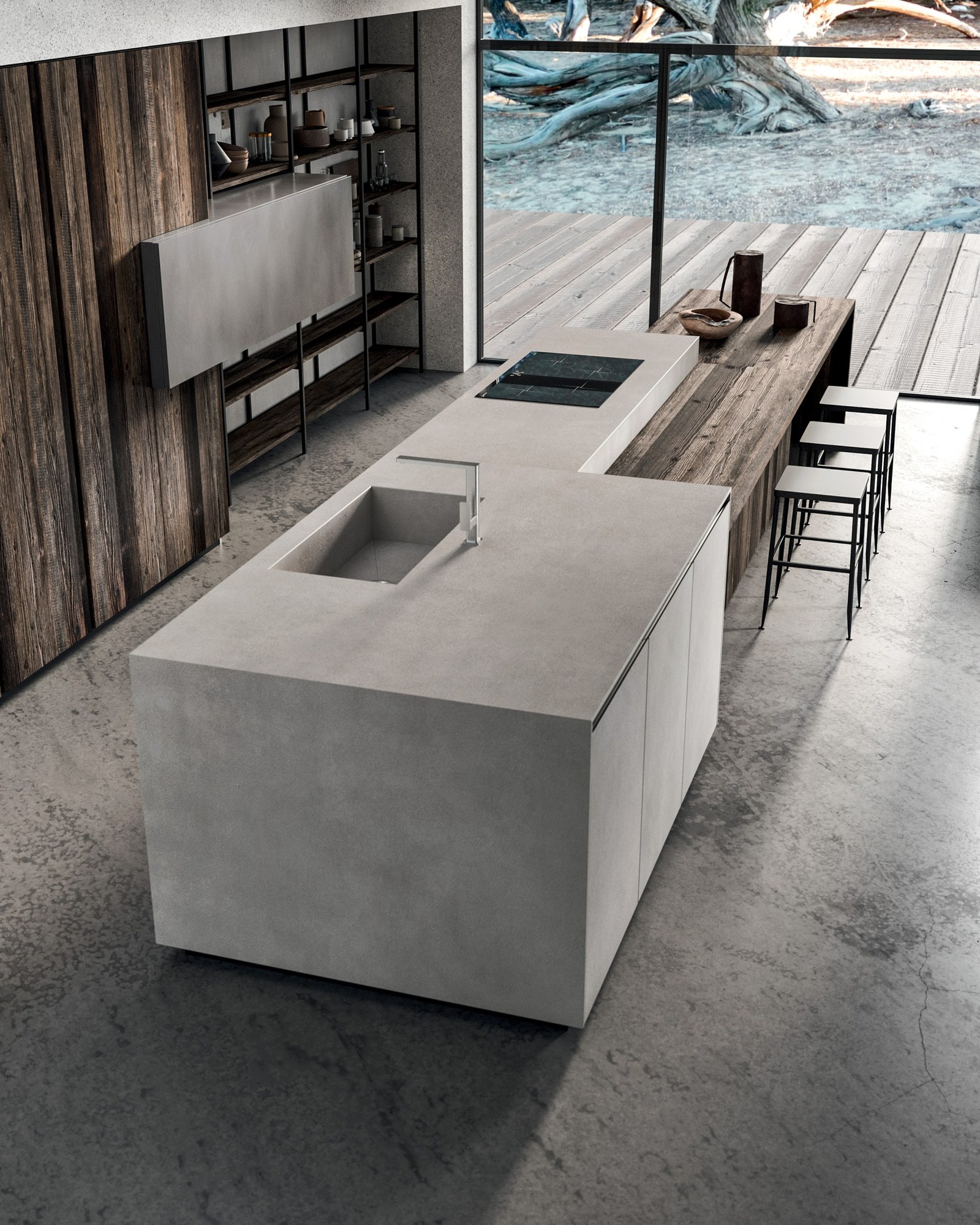 Gentili Cucine T_06 — Νησίδα & Snack