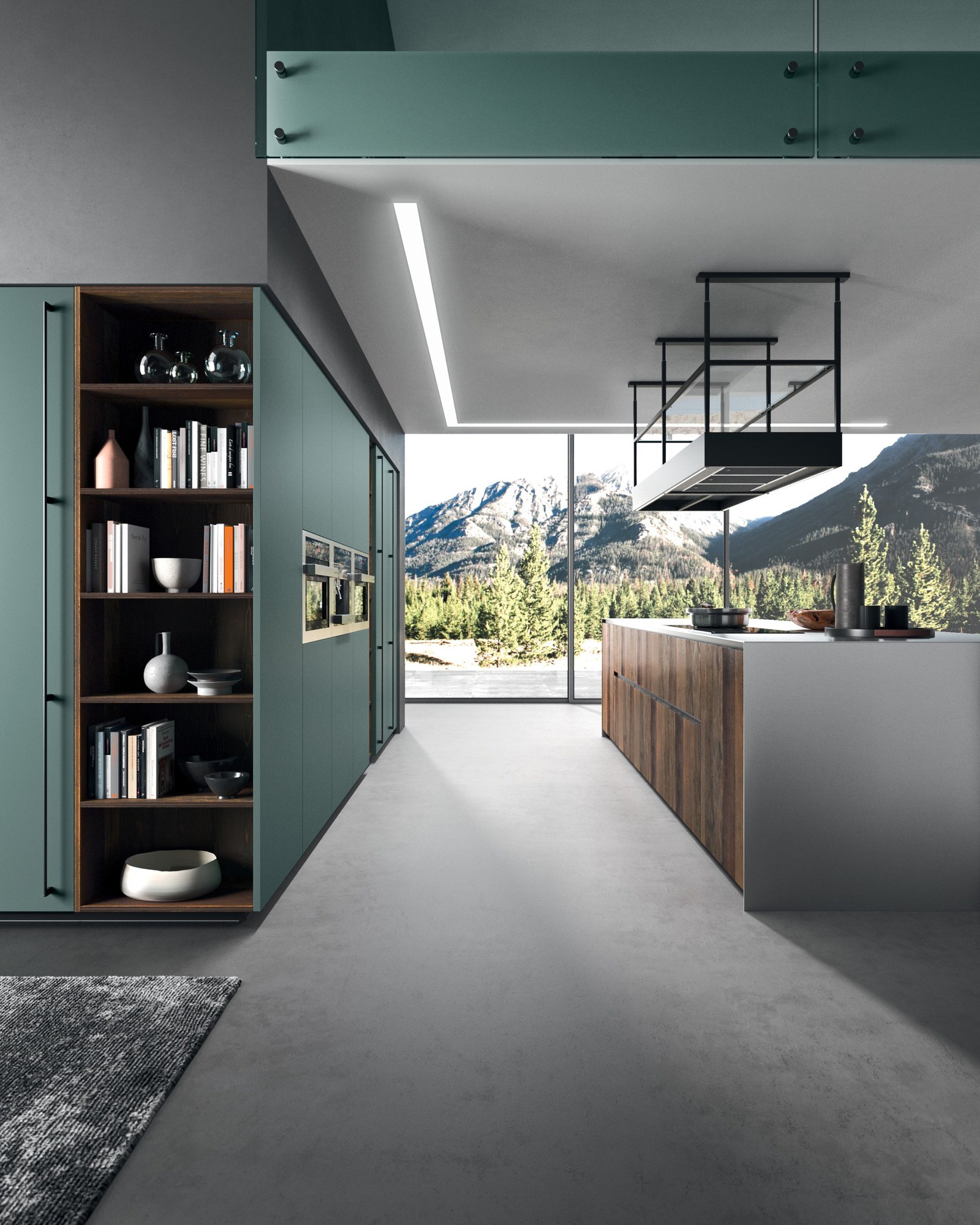 Gentili Cucine T_07 — Νησίδα σε Προοπτική