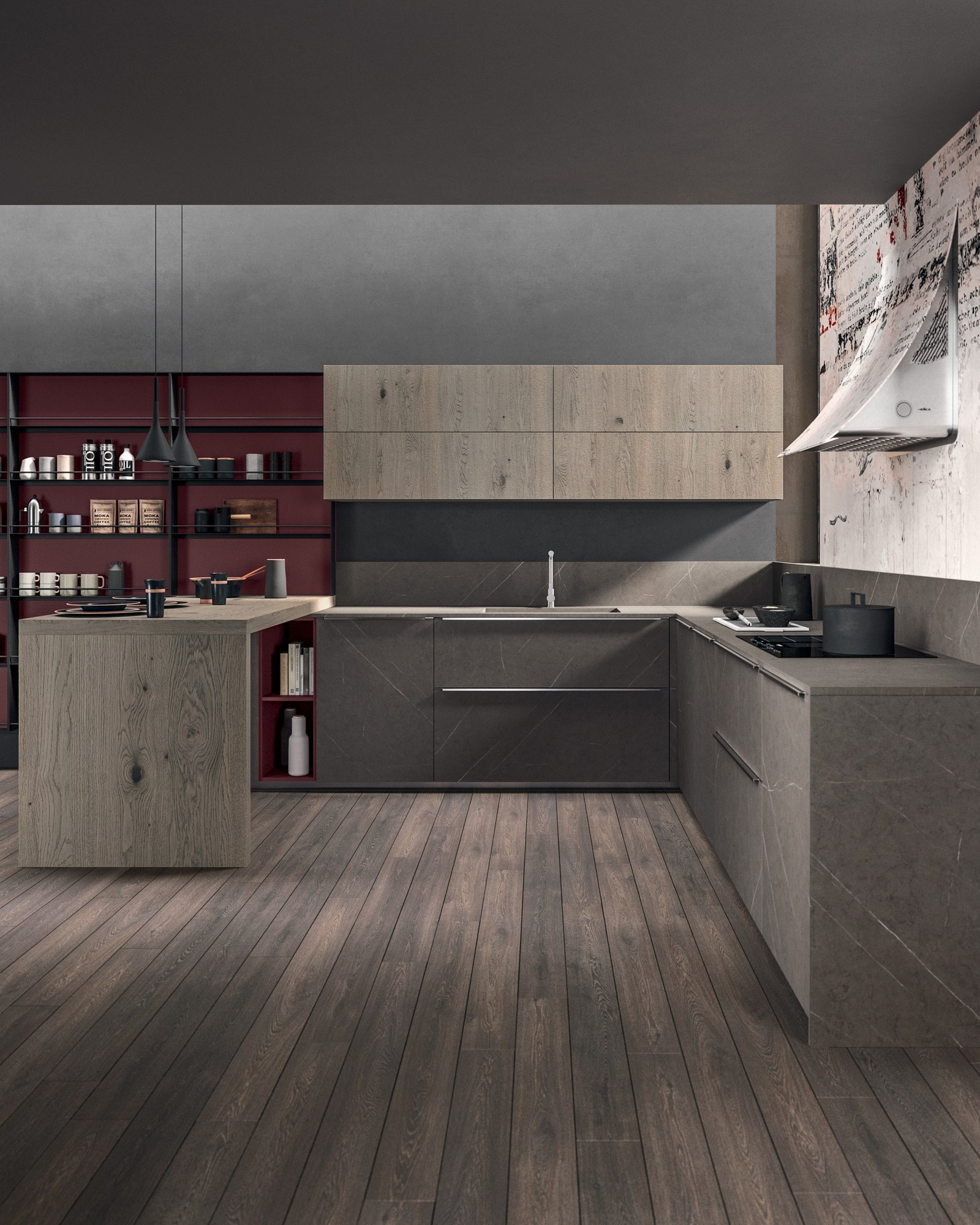 Gentili Cucine T_09 — Γωνιακή Σύνθεση